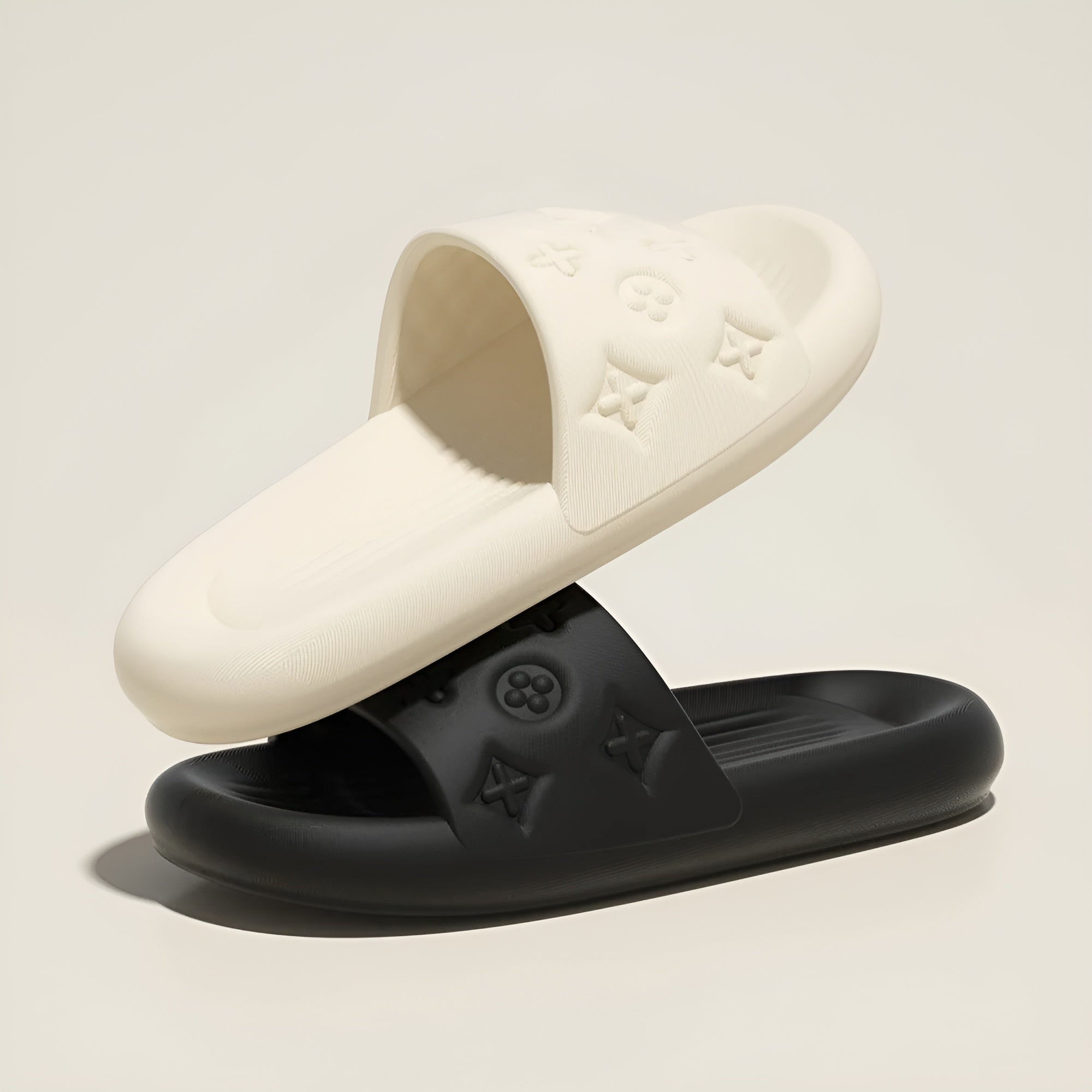 SlipGuard Slippers - Unisex Flache Sommer Hausschuhe Elegare