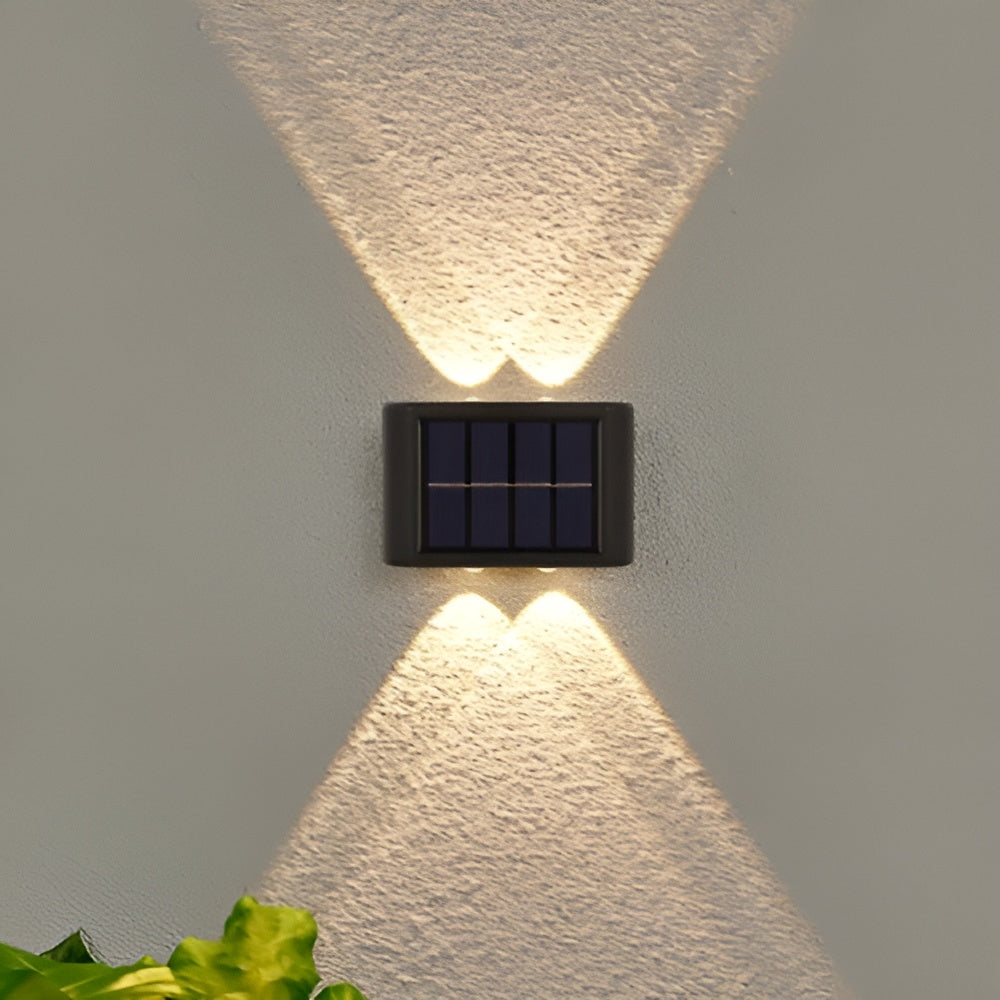 SolarBright Light - Double Head Waterproof Solar Powered Outdoor Wall Light Elegare