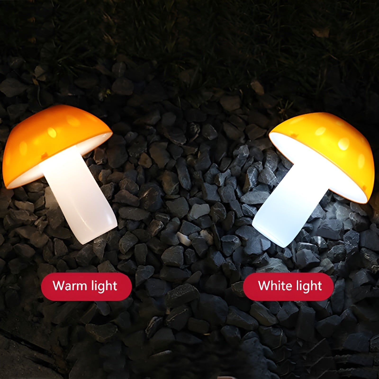 MushroomGlow Light - Solar LED Garten Dekorationsleuchte Elegare