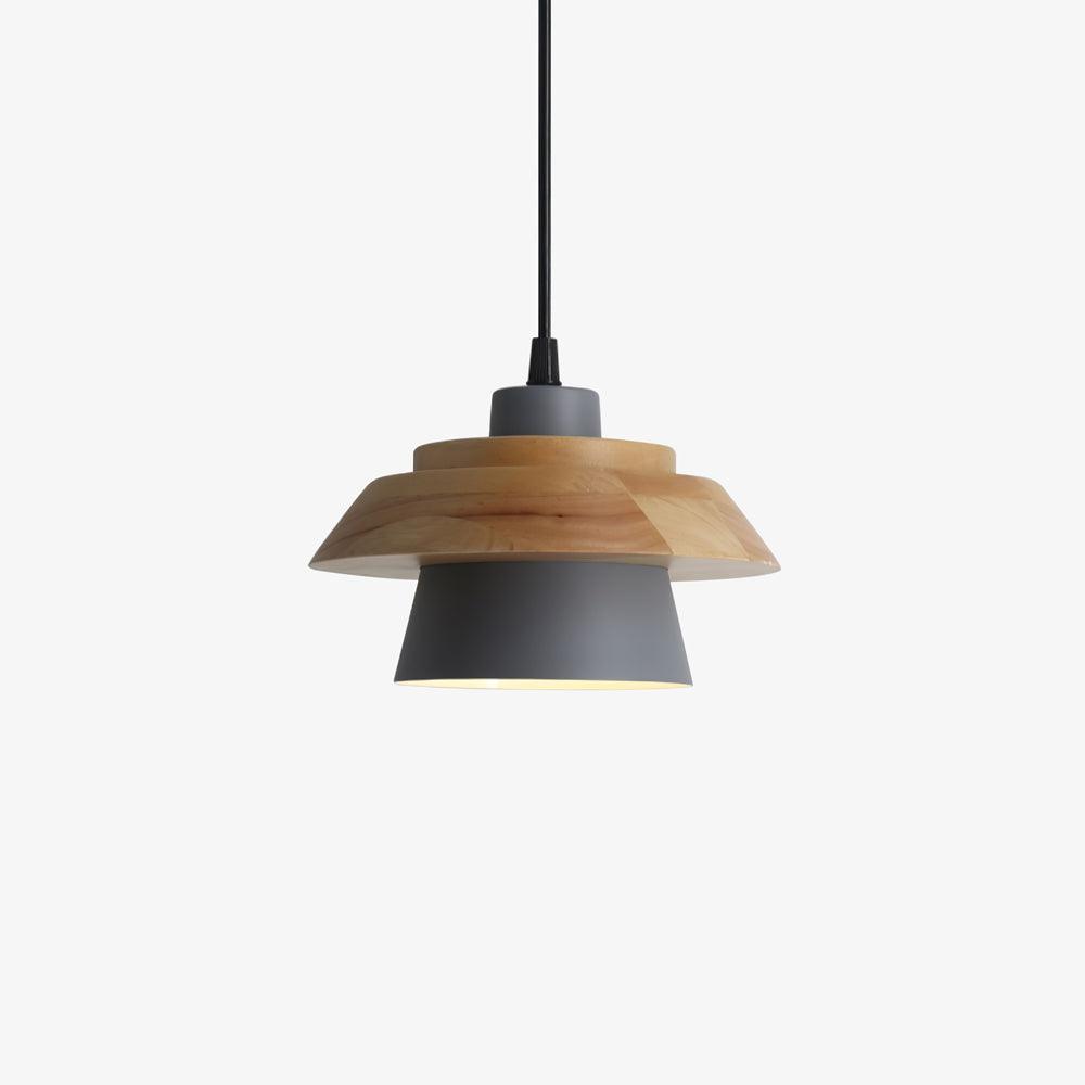 NordicMacaron Light - Moderne Nordische Houten Macaron Hangende Plafondlamp