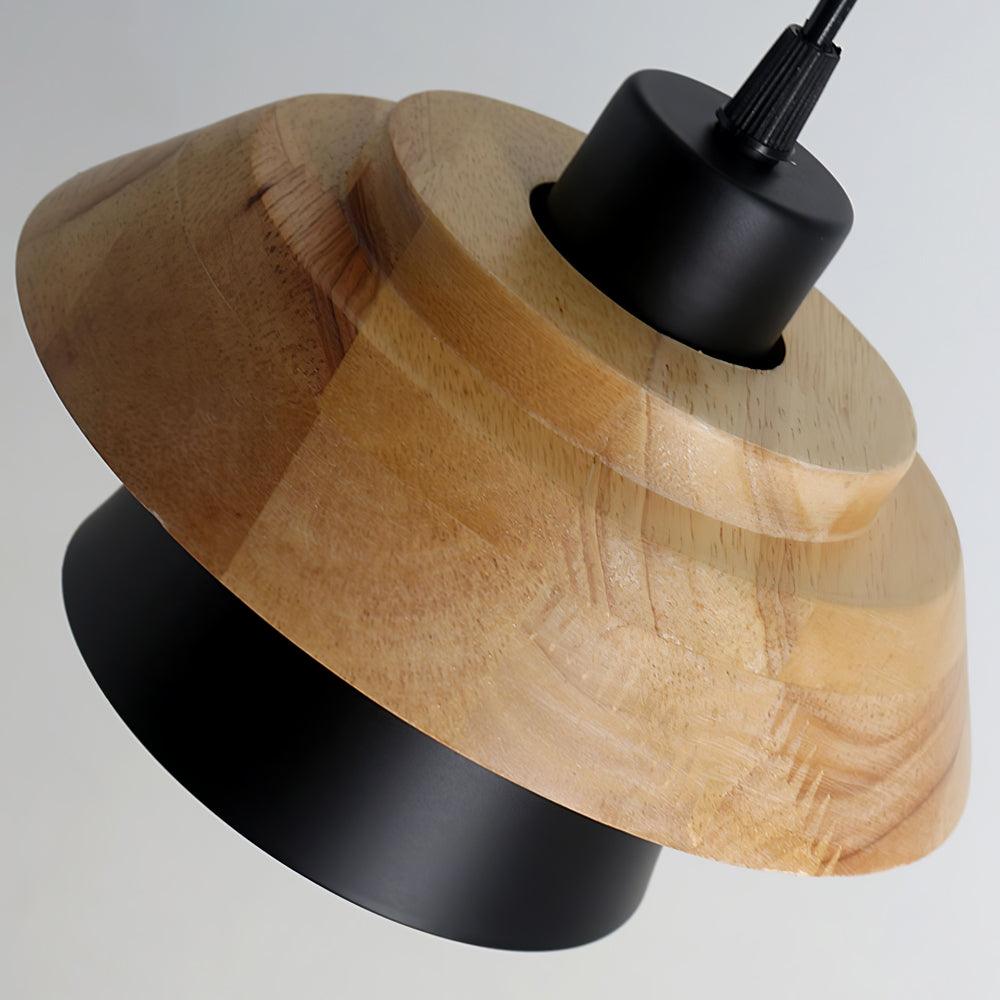 NordicMacaron Light - Moderne Nordische Houten Macaron Hangende Plafondlamp