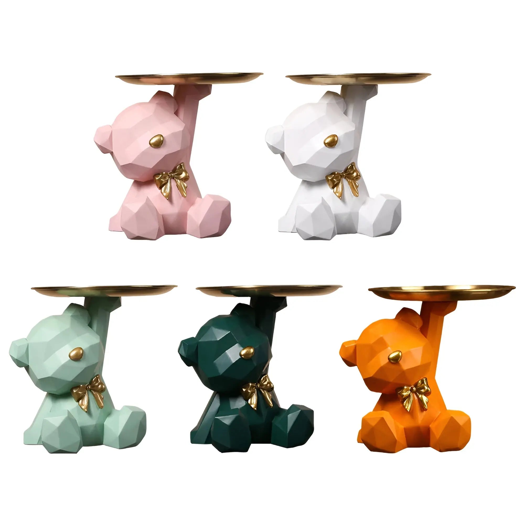 Bear Key Holder - Multifunctionele Geometrische Beren Sleutelhanger en Bureau Decoratie - Velari - VLP026