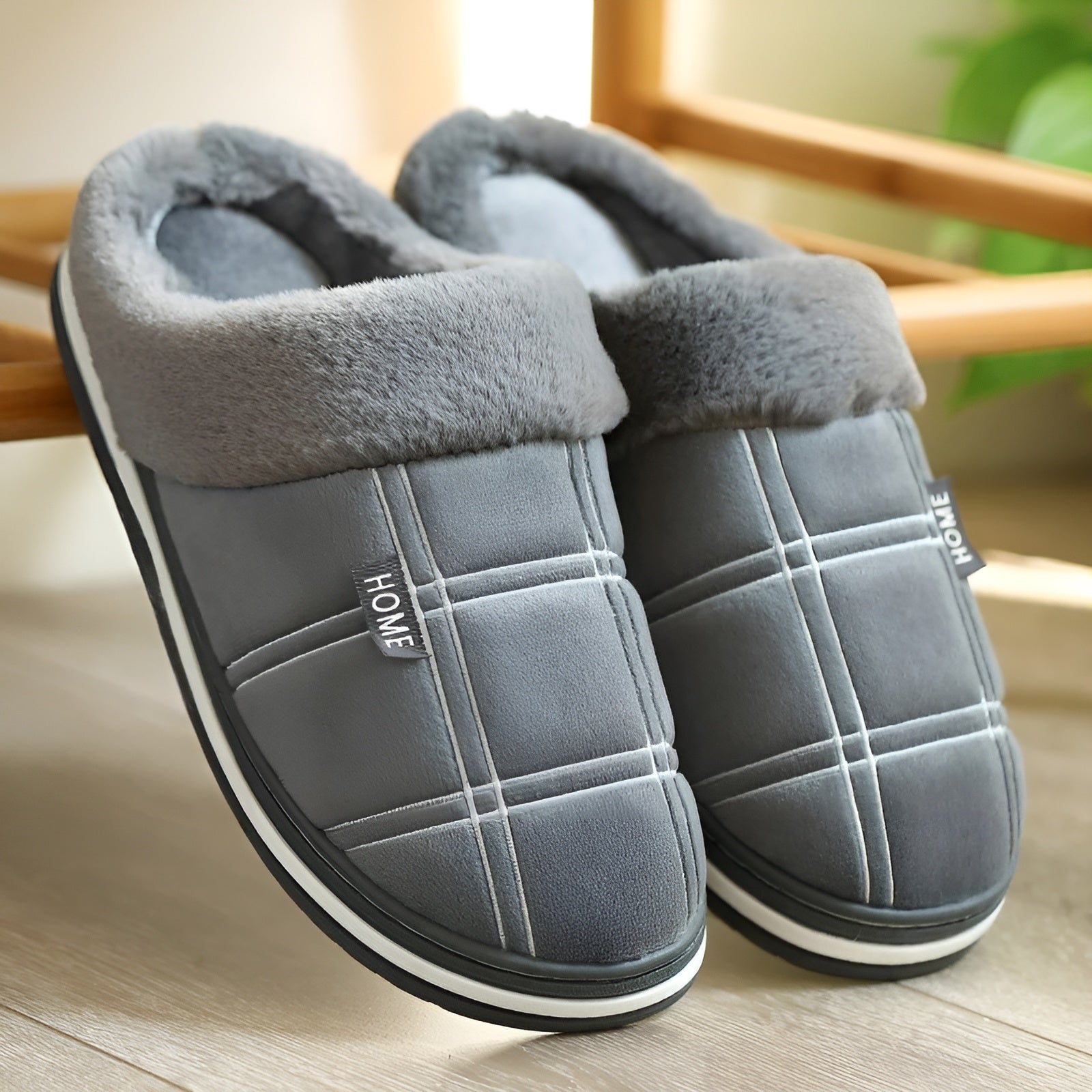 Velvet Ease Slippers - Bequeme Haus-Slipper für Herren Elegare