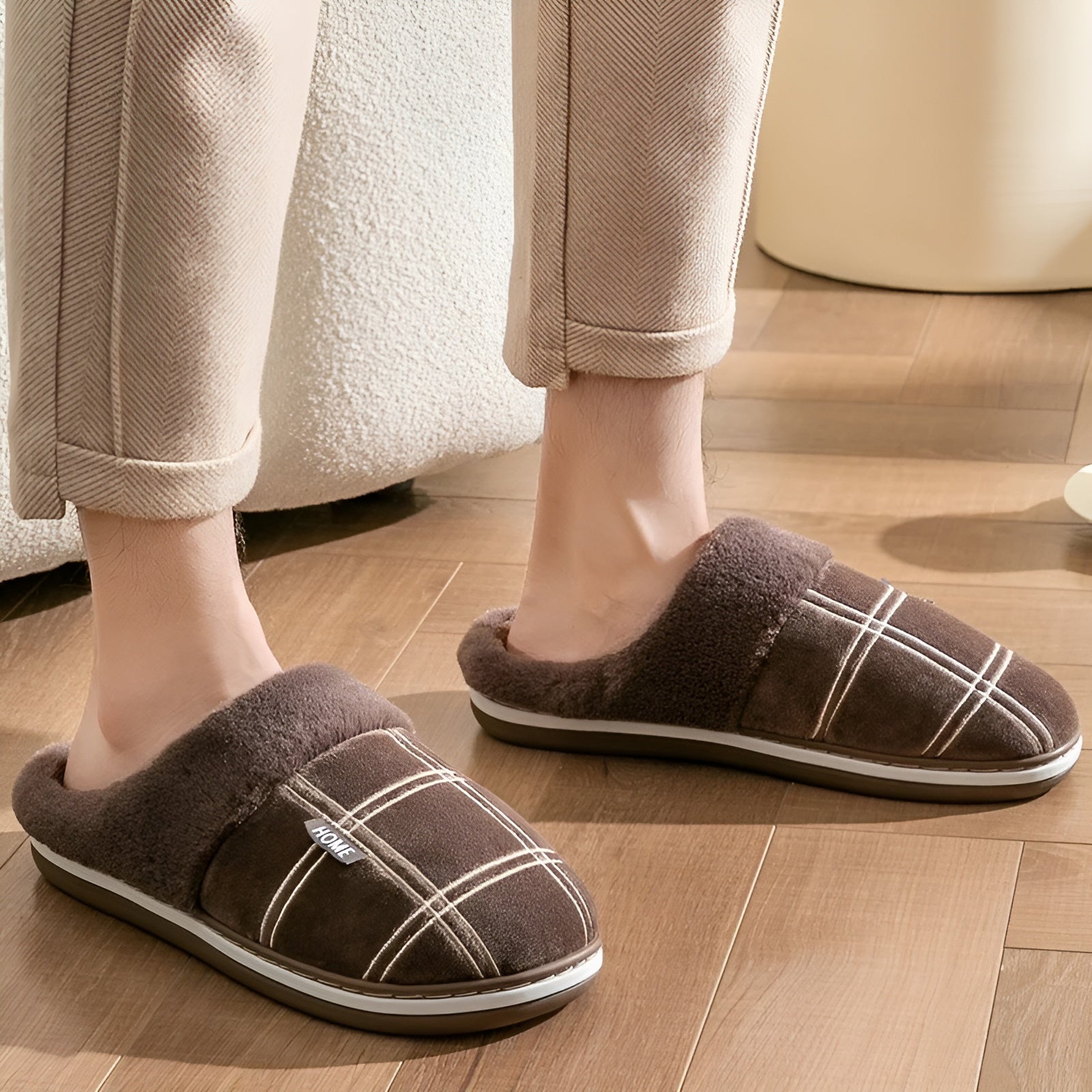 Velvet Ease Slippers - Bequeme Haus-Slipper für Herren Elegare