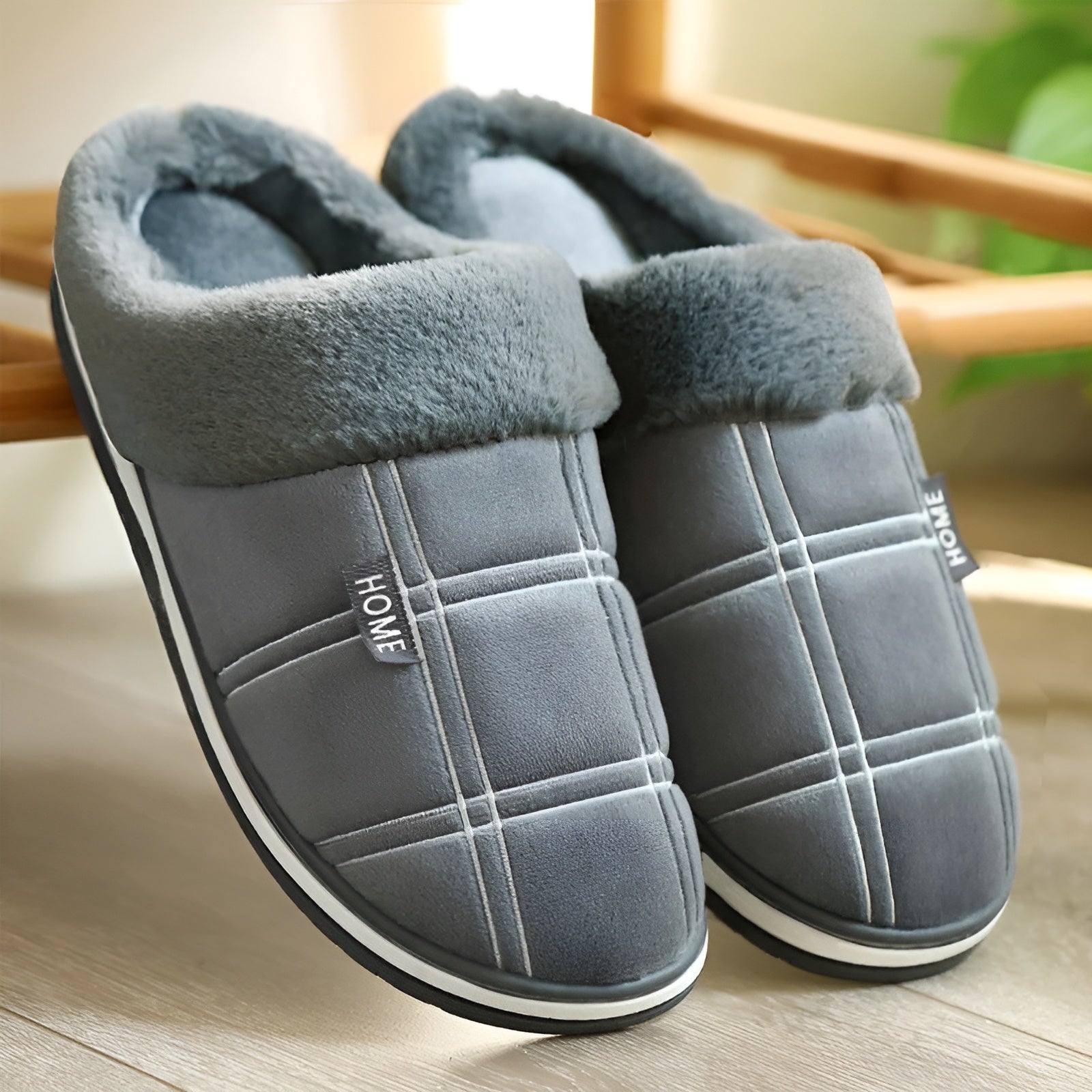 Velvet Ease Slippers - Bequeme Haus-Slipper für Herren Elegare