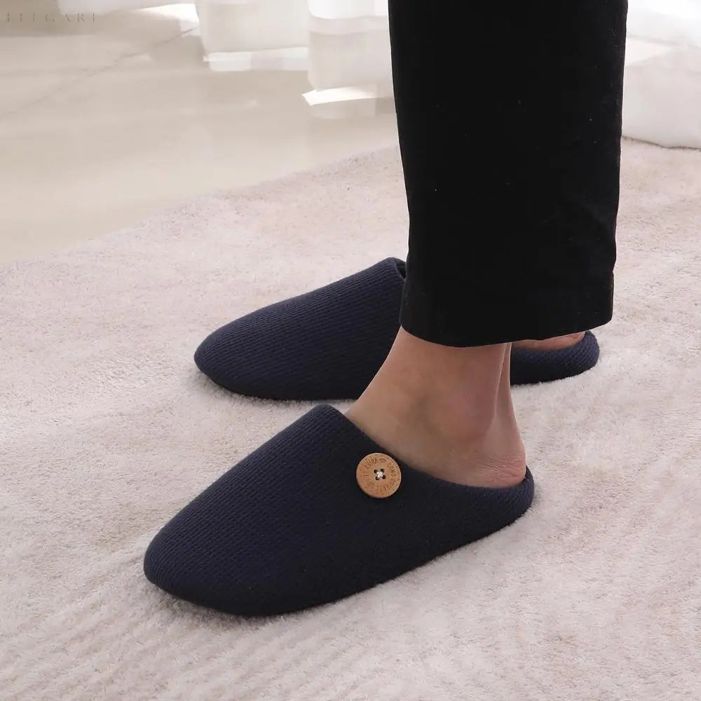 Velvet Ease Slippers - Bequeme Hausschuhe aus Leinen für Herren Elegare