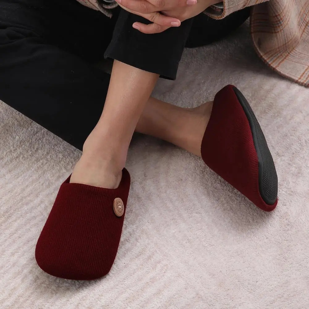 Velvet Ease Slippers - Bequeme Hausschuhe aus Leinen für Herren Elegare