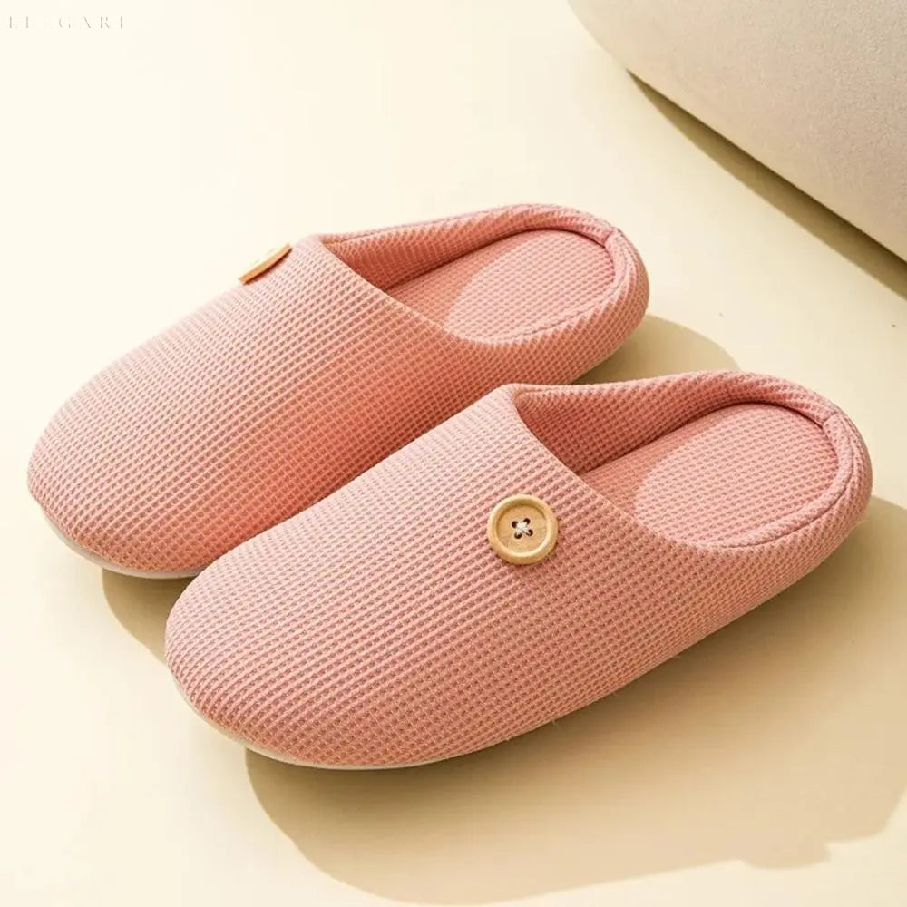 Velvet Ease Slippers - Bequeme Hausschuhe aus Leinen für Herren Elegare