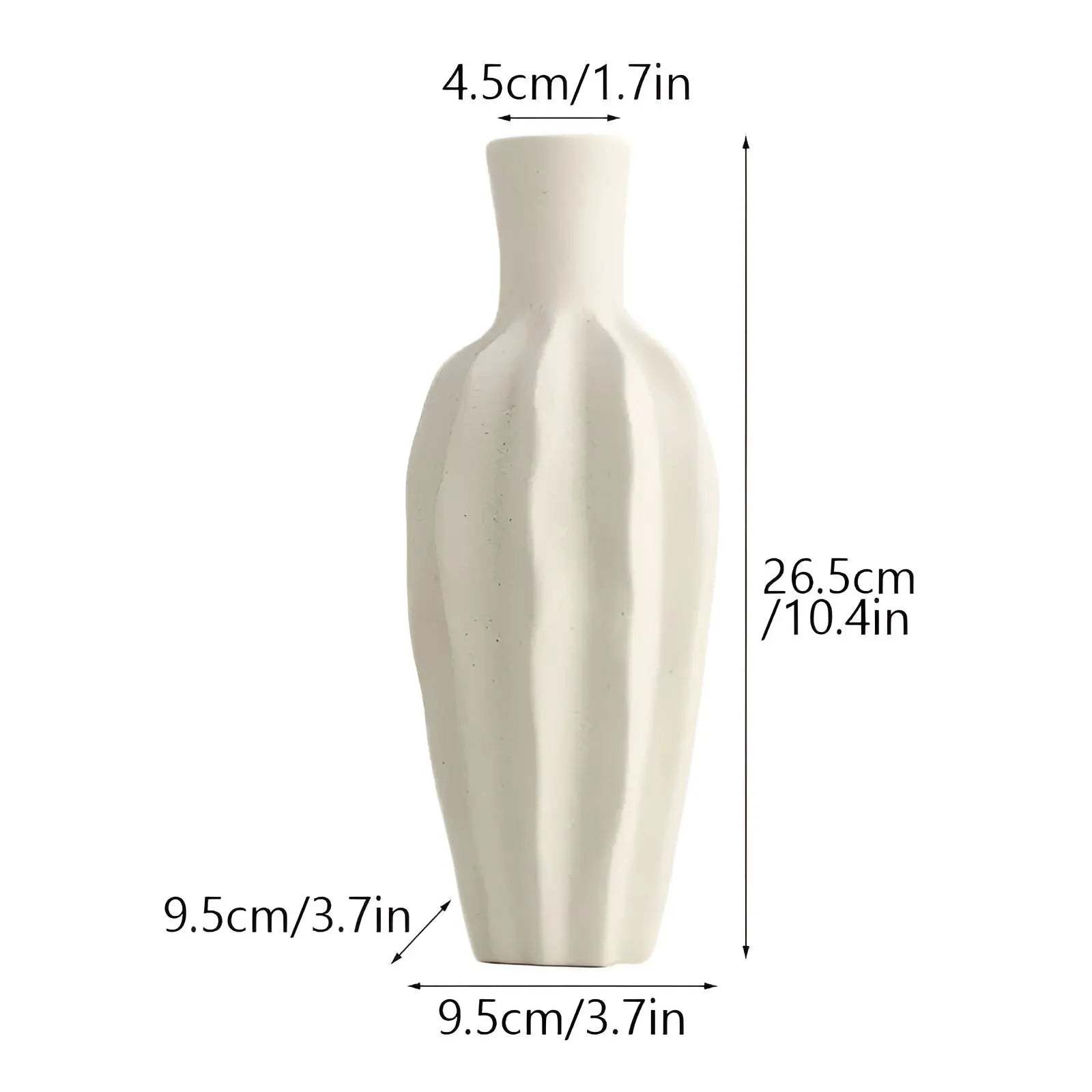 NordicBloom Vase - Minimalistische Vaas van Ongeglazuurd Keramiek met Scandinavisch Design - Velari - VLP152