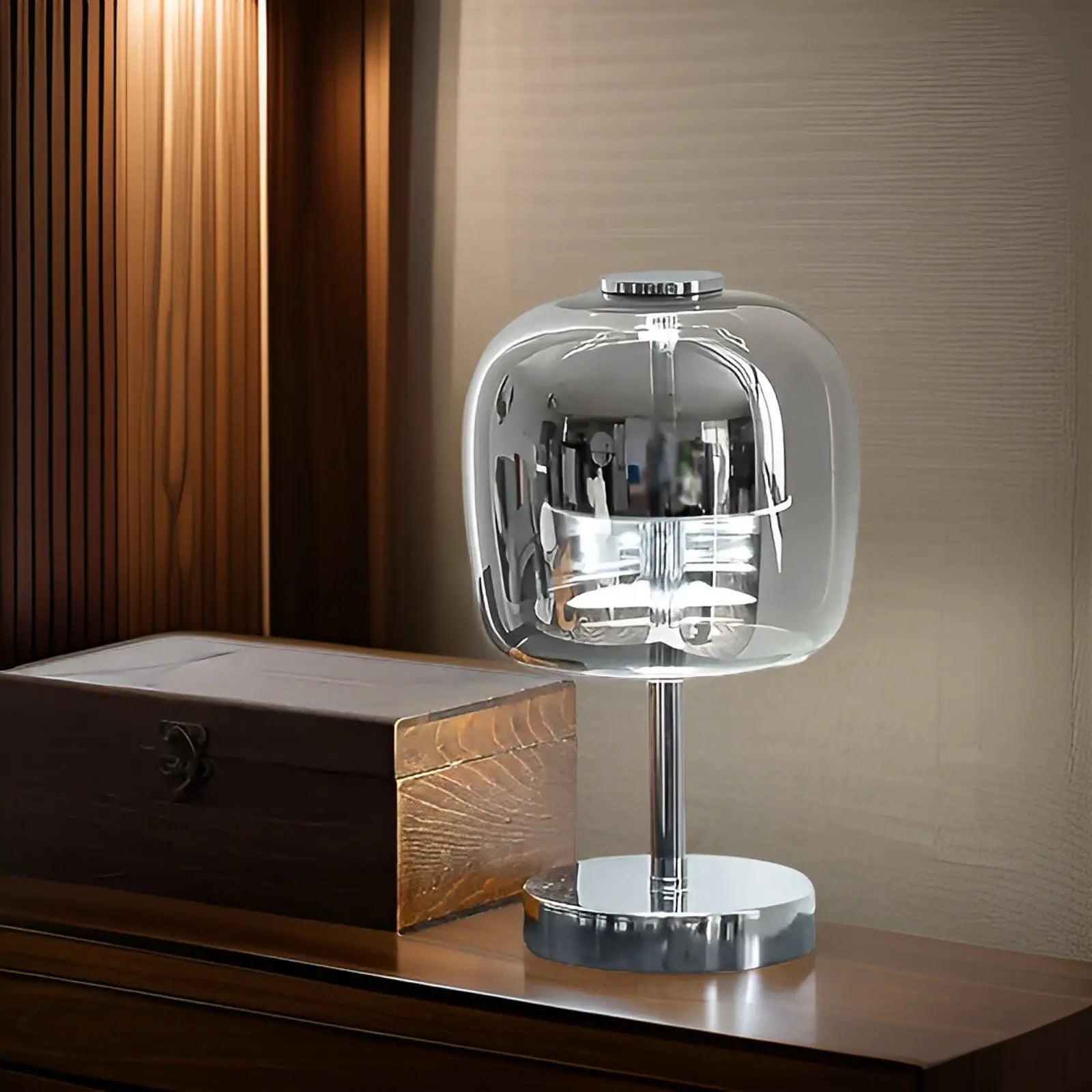 Lux Shine lamp - Elegante Bureaulamp van Gegalvaniseerd Glas voor Sfeerverlichting - Velari - VLP013