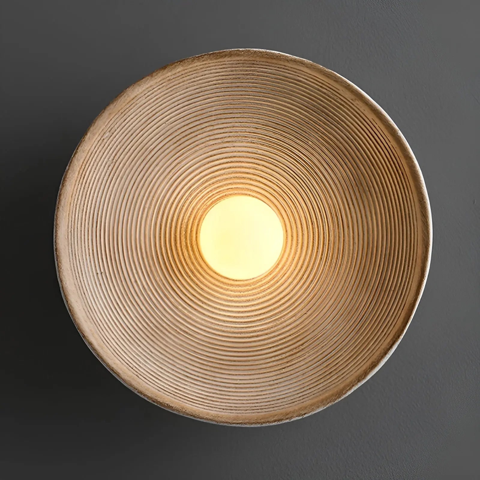 WabiSabi Disc - Japanse ronde Wabi-Sabi Wandlamp voor Luxe Woonruimtes - Velari - VLP069