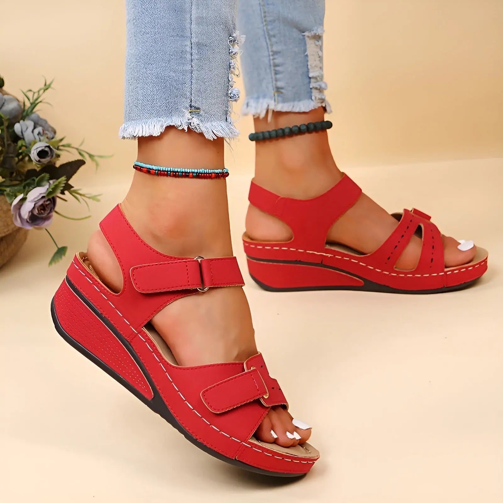 Cora Sandals - Elegant and Comfortable Orthopaedic Summer Sandals - Velari - VLP153