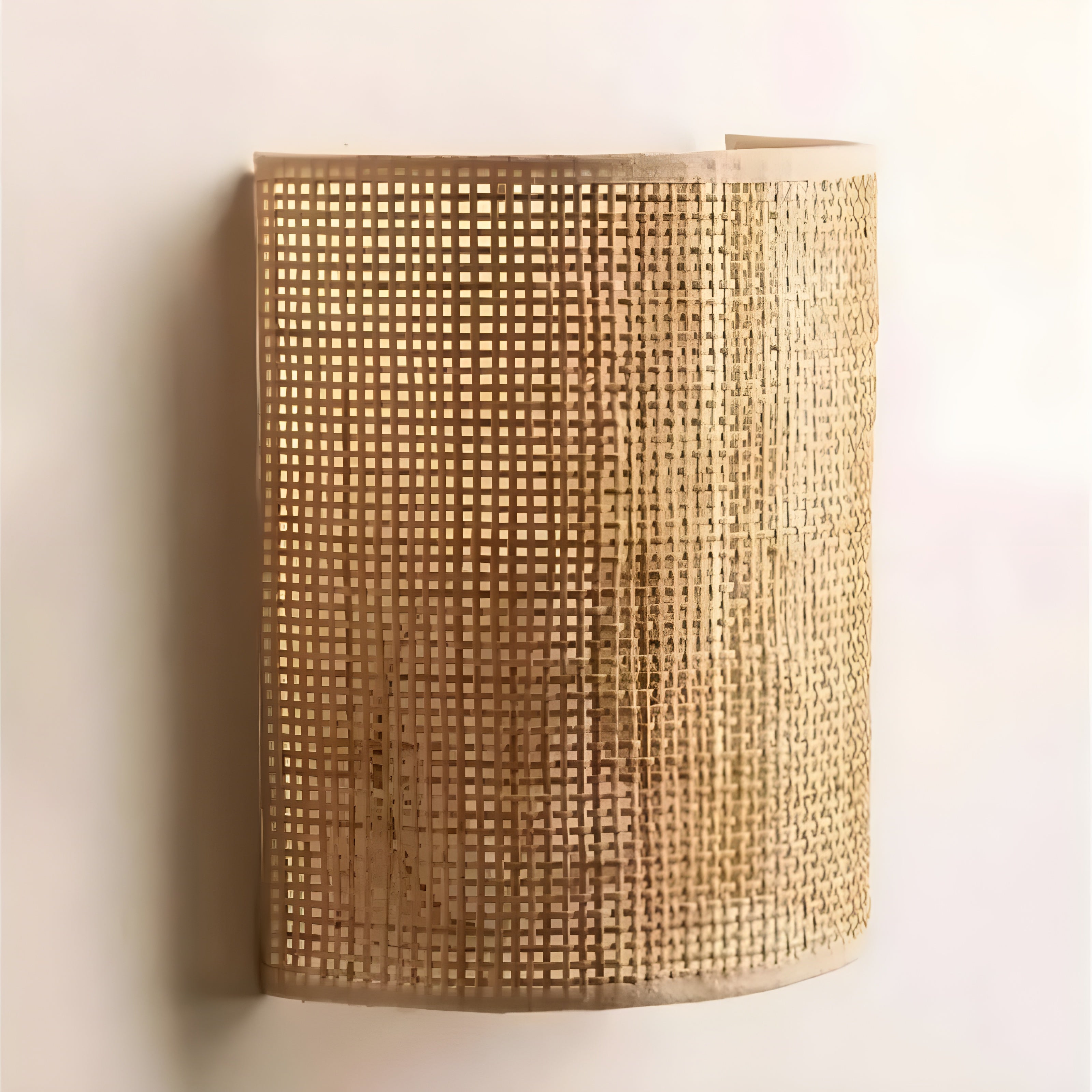 RetroWeave Lamp - Retro Rotan Geweven Decoratieve Wandlamp