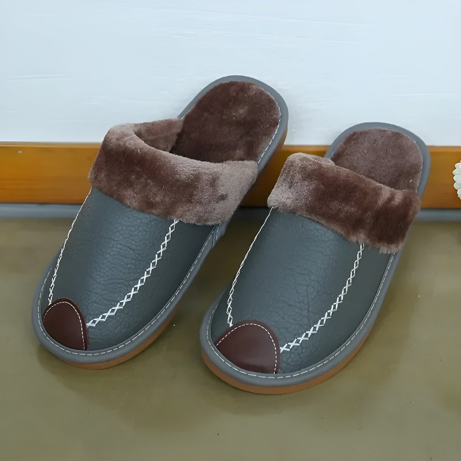 WinterCozy Slippers - Unisex Warme Leder-Hausschuhe Elegare