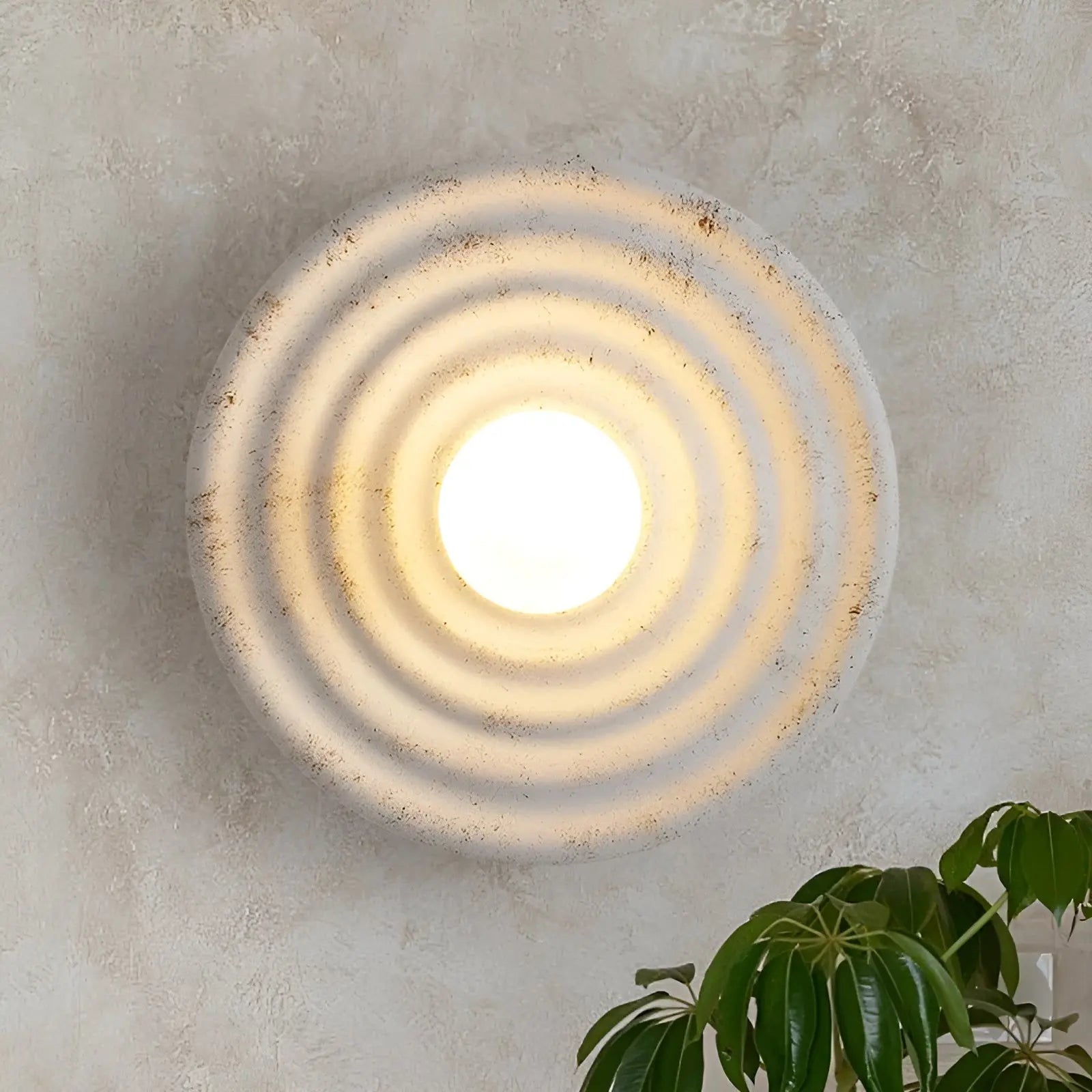 Wabi-Sabi Elegance - Japanse Ronde Ontwerper Wabi-Sabi Wandlamp - Velari - VLP068