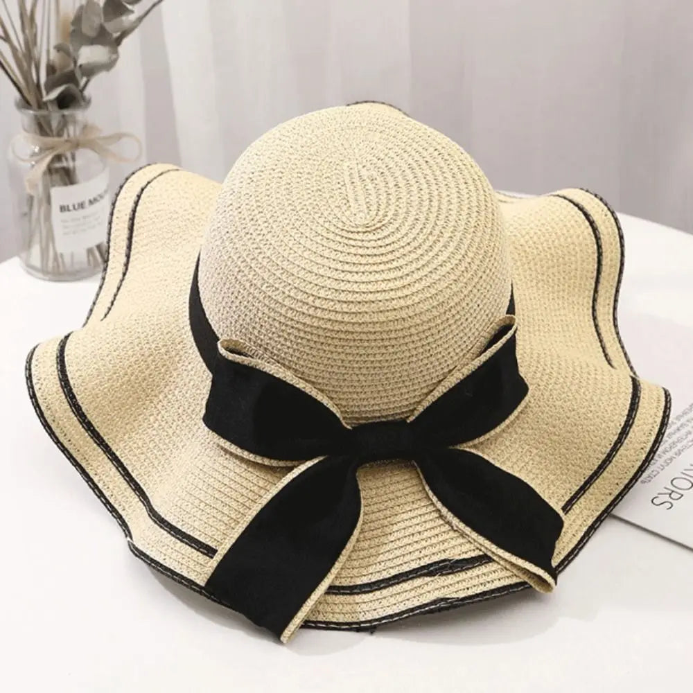 Aliza StrawHat - Women Casual  BowtieTravel Beach Hat Elegare