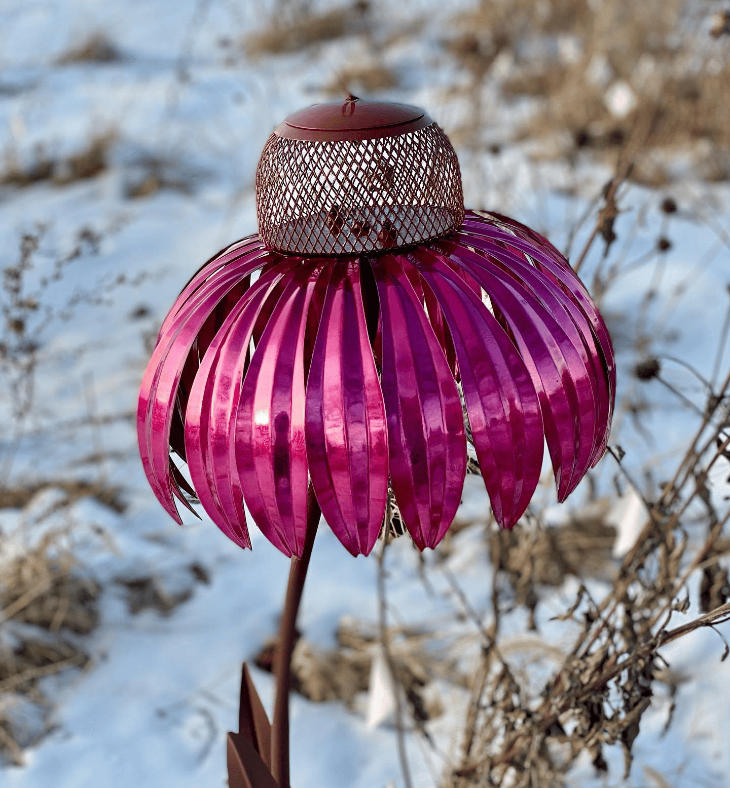 GardenGlow Futterstelle - Sonnenhut Vogelhaus Garten Deko Elegare