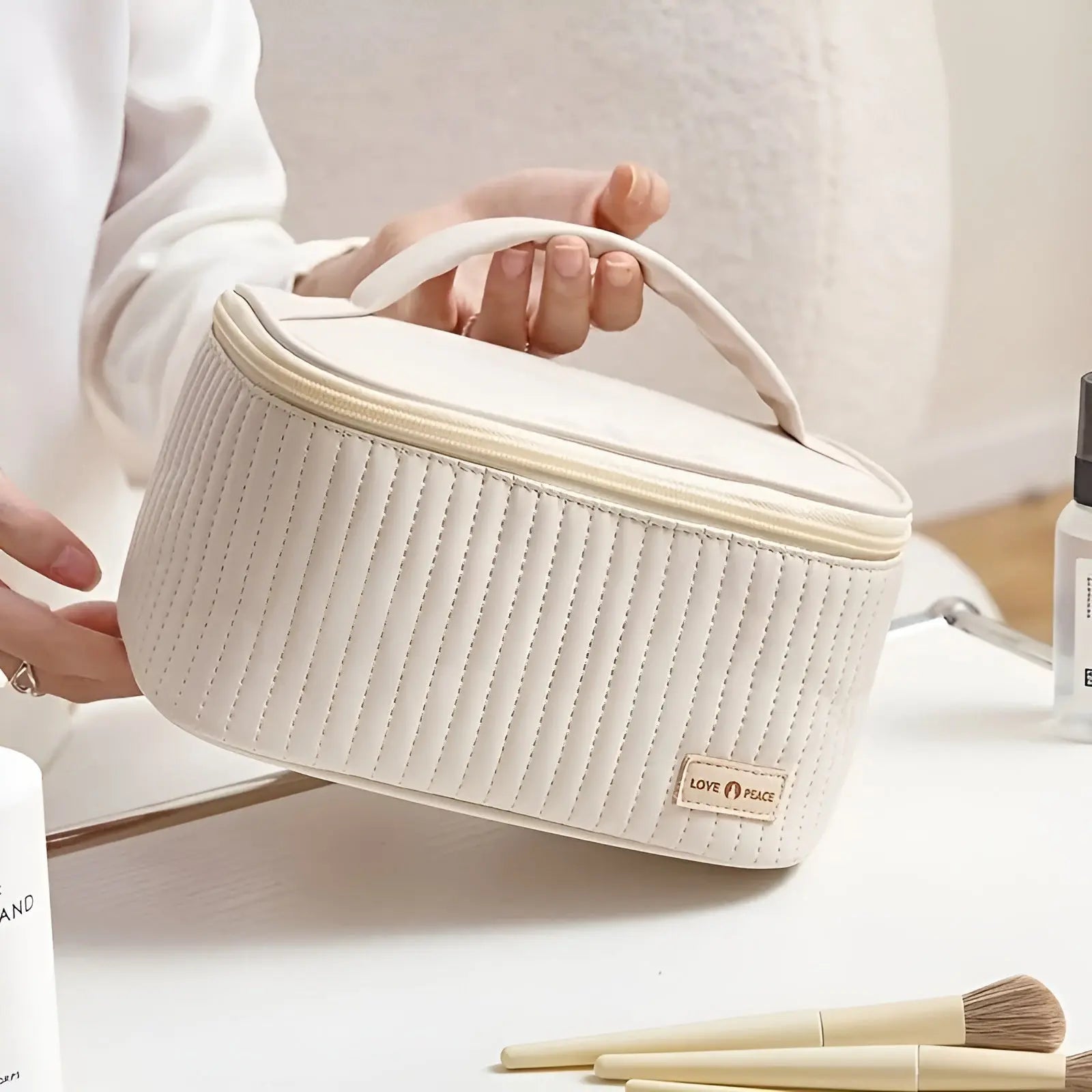 GlamCarry Bag - Stijlvolle PU Lederen Cosmetica Tas Voor Vrouwen - Velari - VLP184