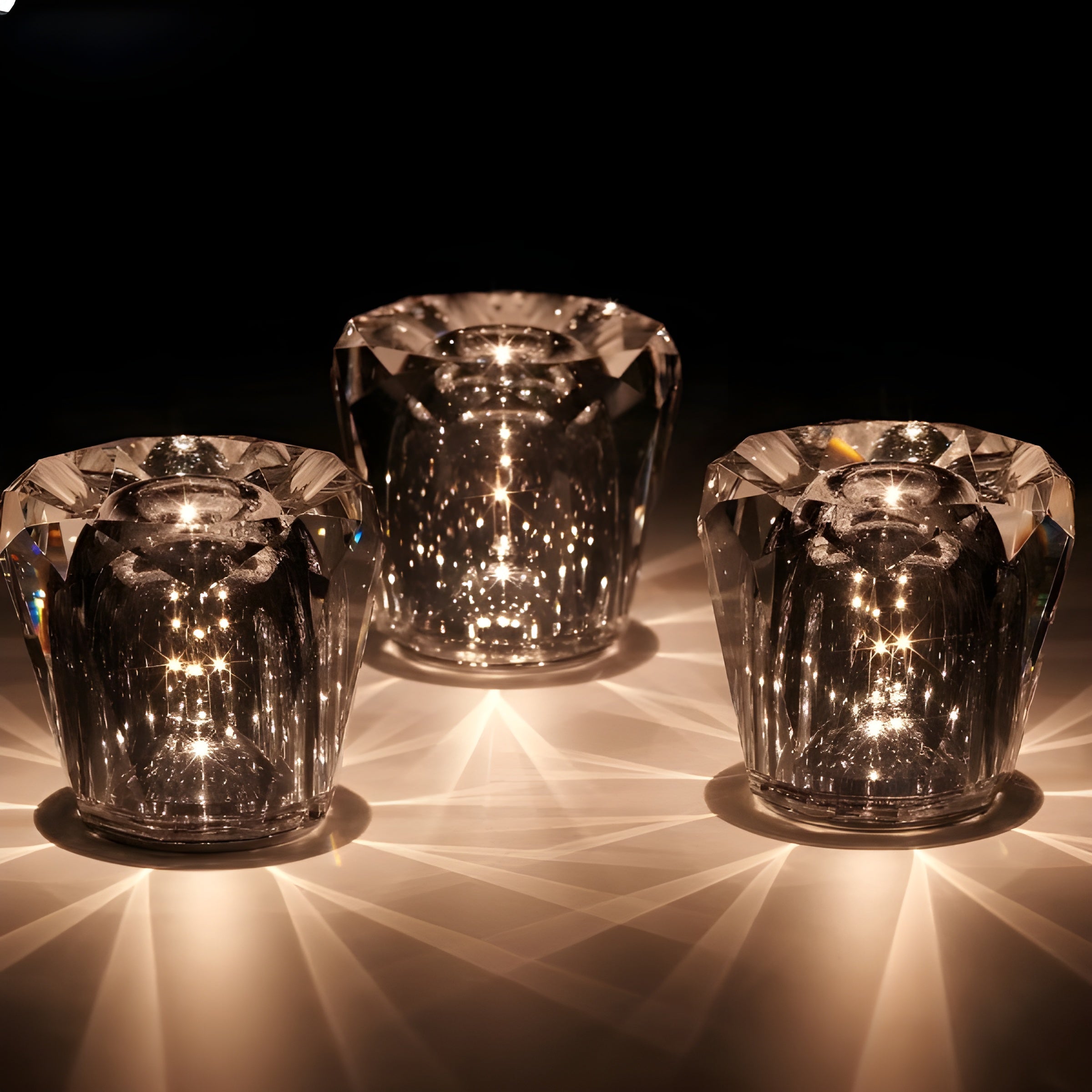 DiamondGlow Lamp - Luxe Diamant Kristal LED Oplaadbare Tafellamp