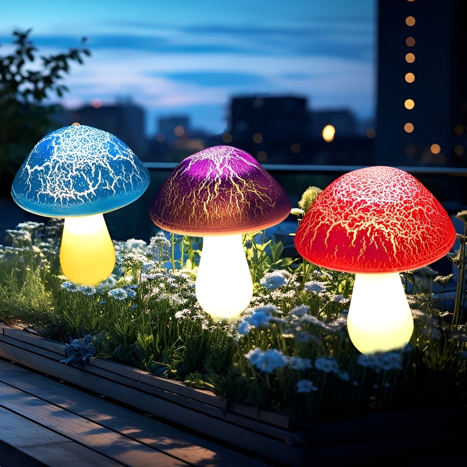 SolarMushroom Light - Haltbare Solarbetriebene Pilz Außenlandschaftslampe Elegare