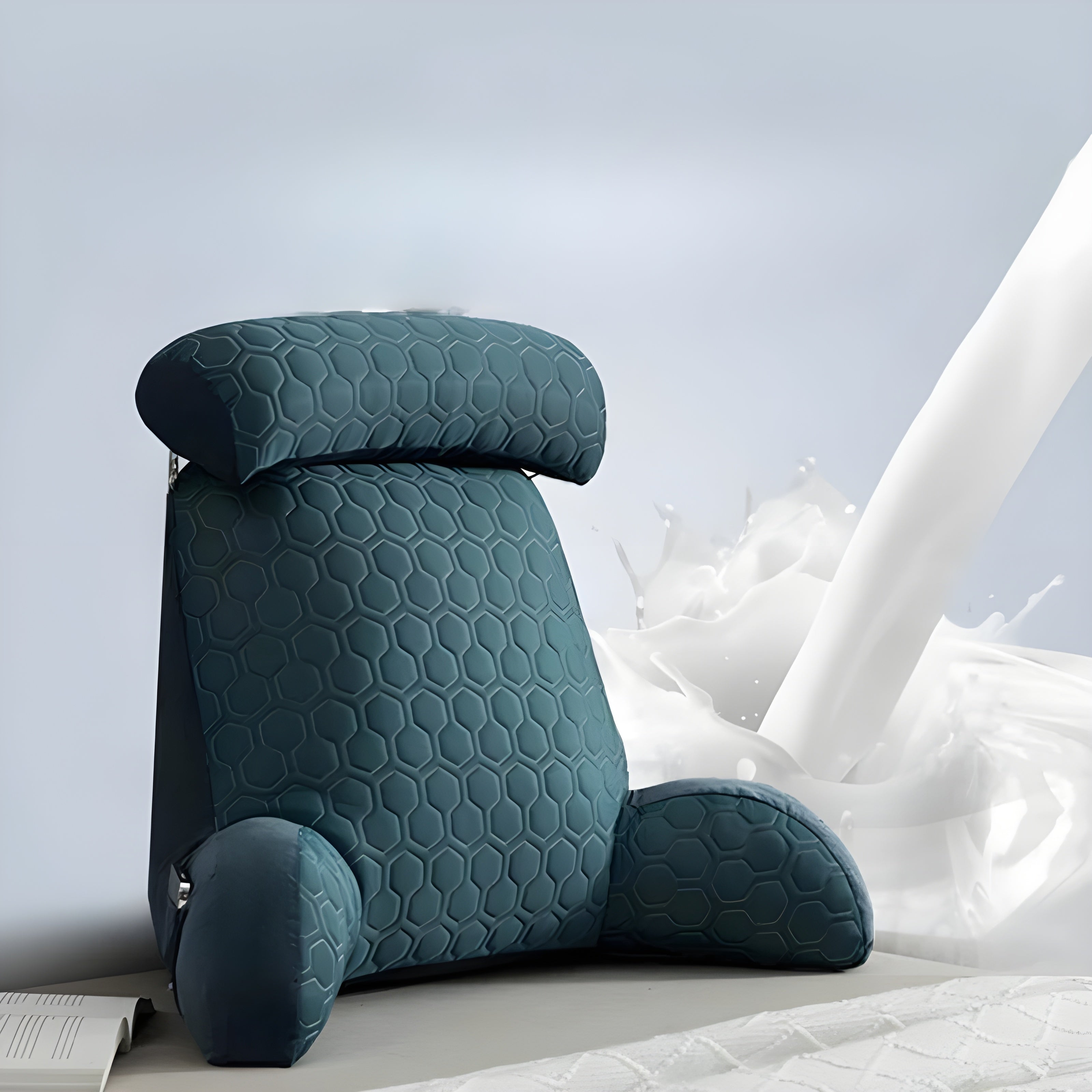 ComfortPeak Pillow- Verkoelend Latex Hoofdkussen voor Rugleuning