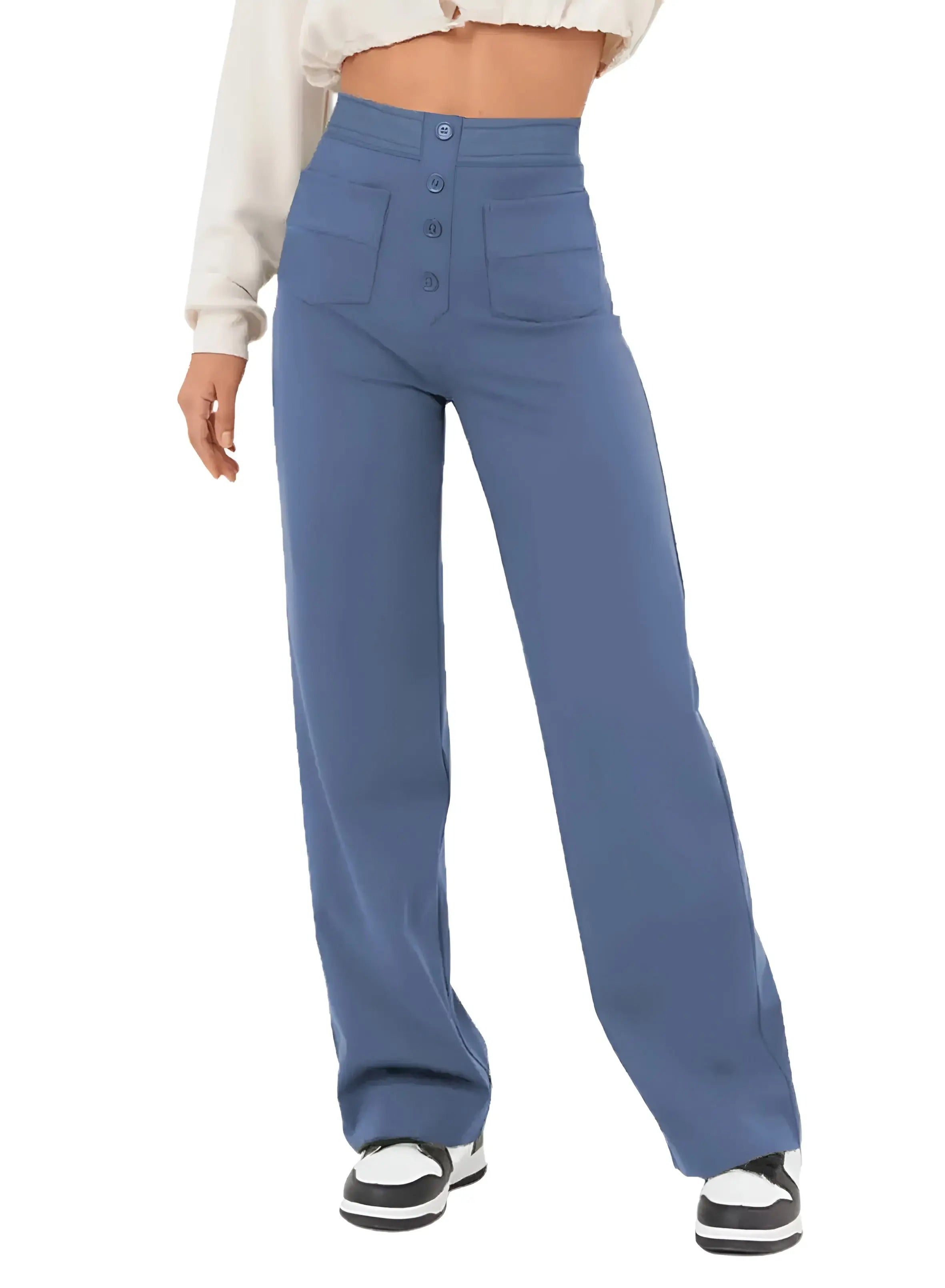 Alison Pants - Stretchy Cargo Broek met Hoge Taille Voor Dames - Velari - VLP187