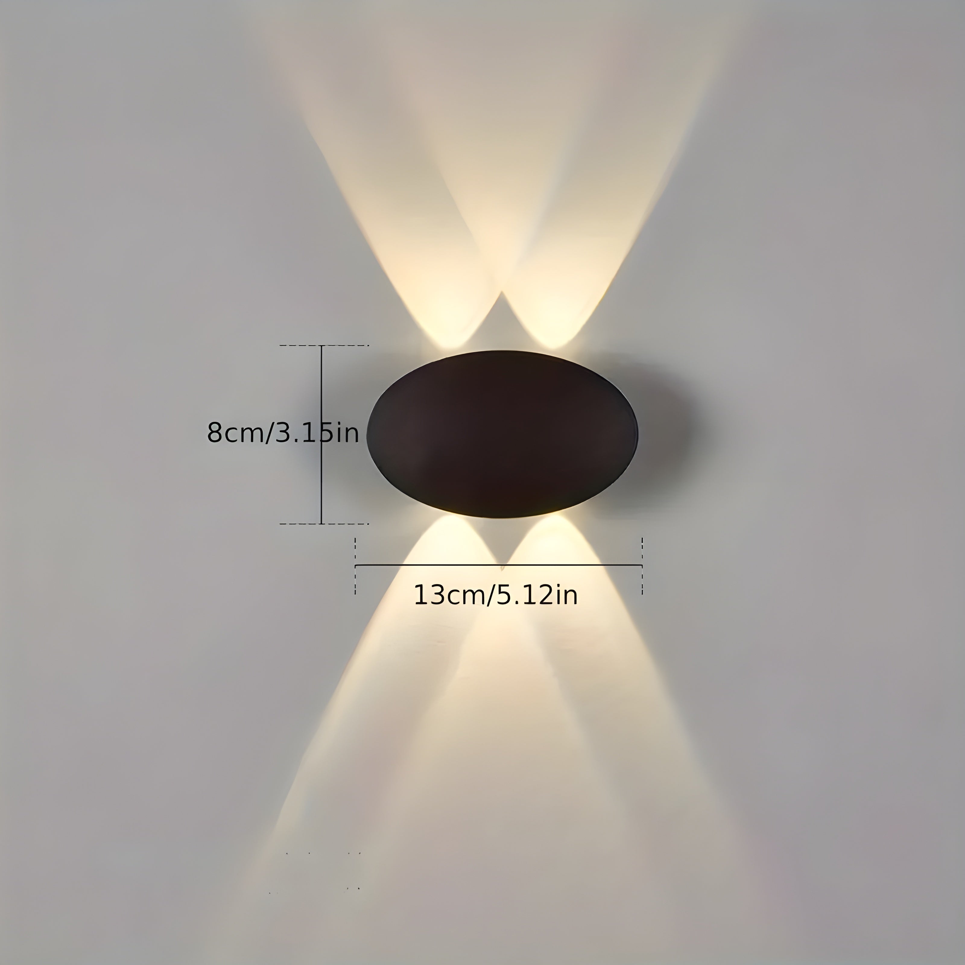 LumiOval Light – Moderne Ovale Wandlamp