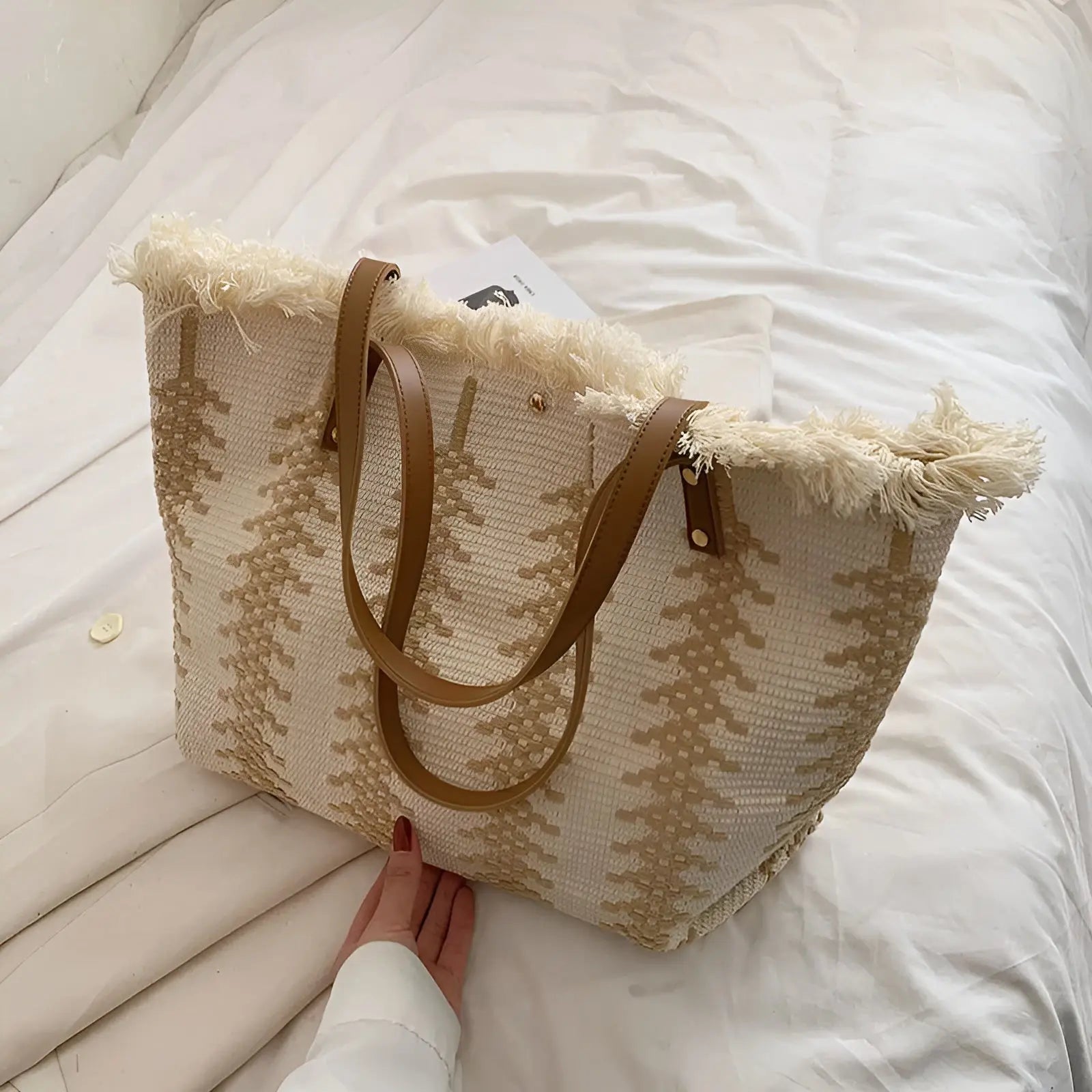 Sarah Handbag - Elegante Handgemaakte Strandtas Voor de Zomer - Velari - VLP182