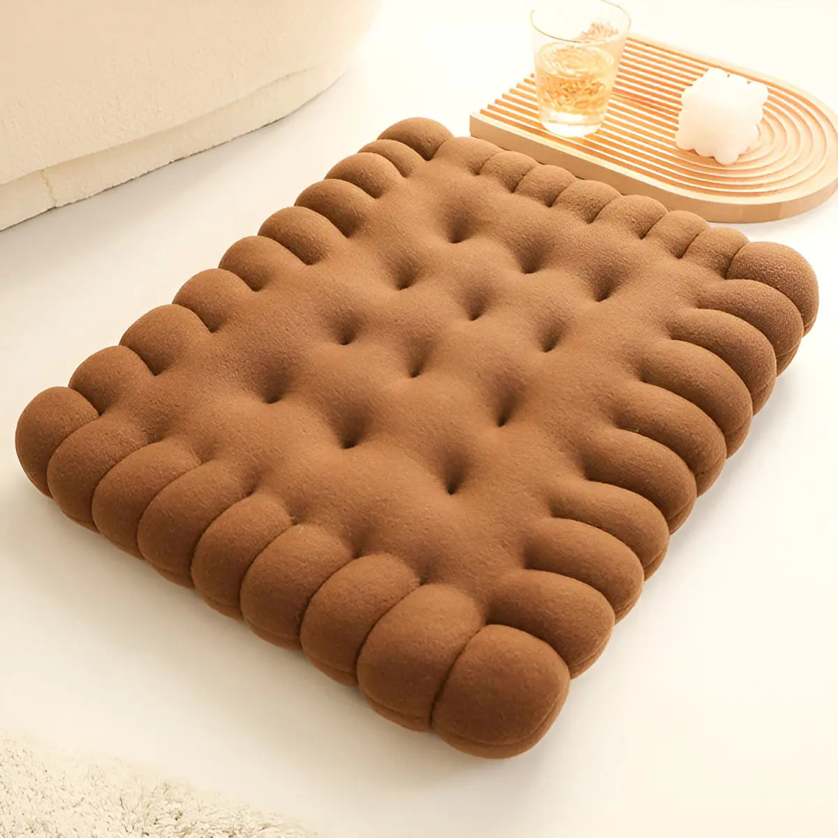 ComfyTreat Cushion - Luxueus Biscuitkussen voor Ultiem Comfort - Velari - VLP061