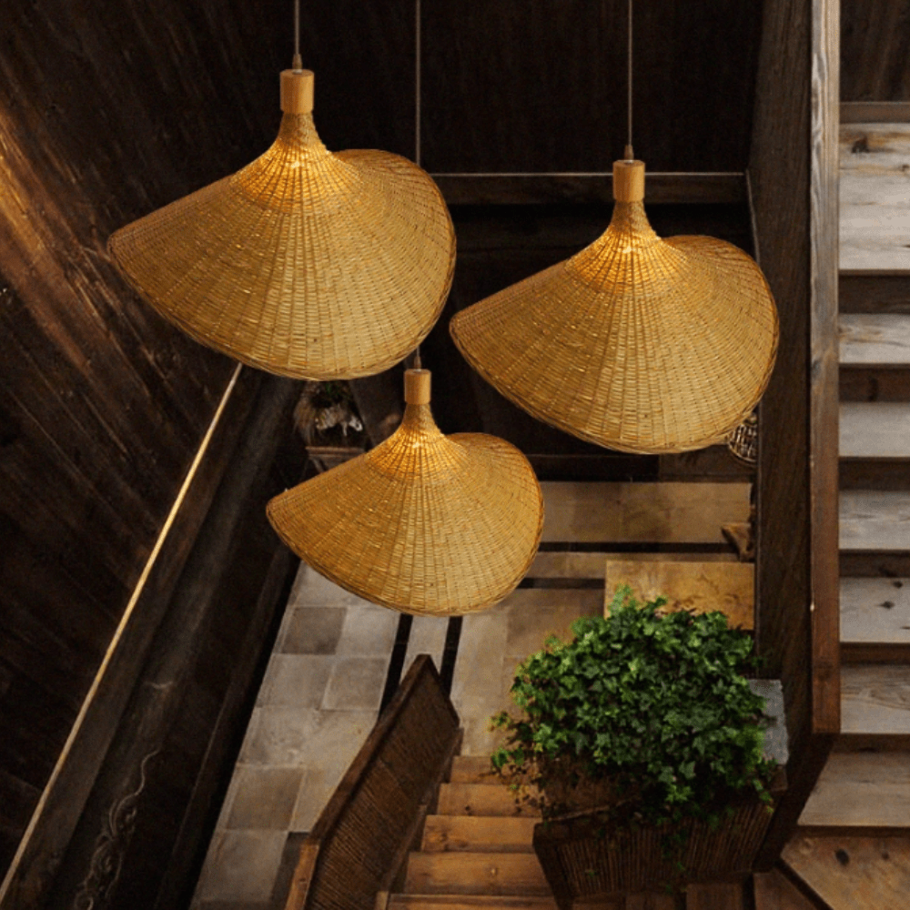 BambooShimmer Light - Rustieke Bamboe Hanglamp voor een Natuurlijke Sfeer