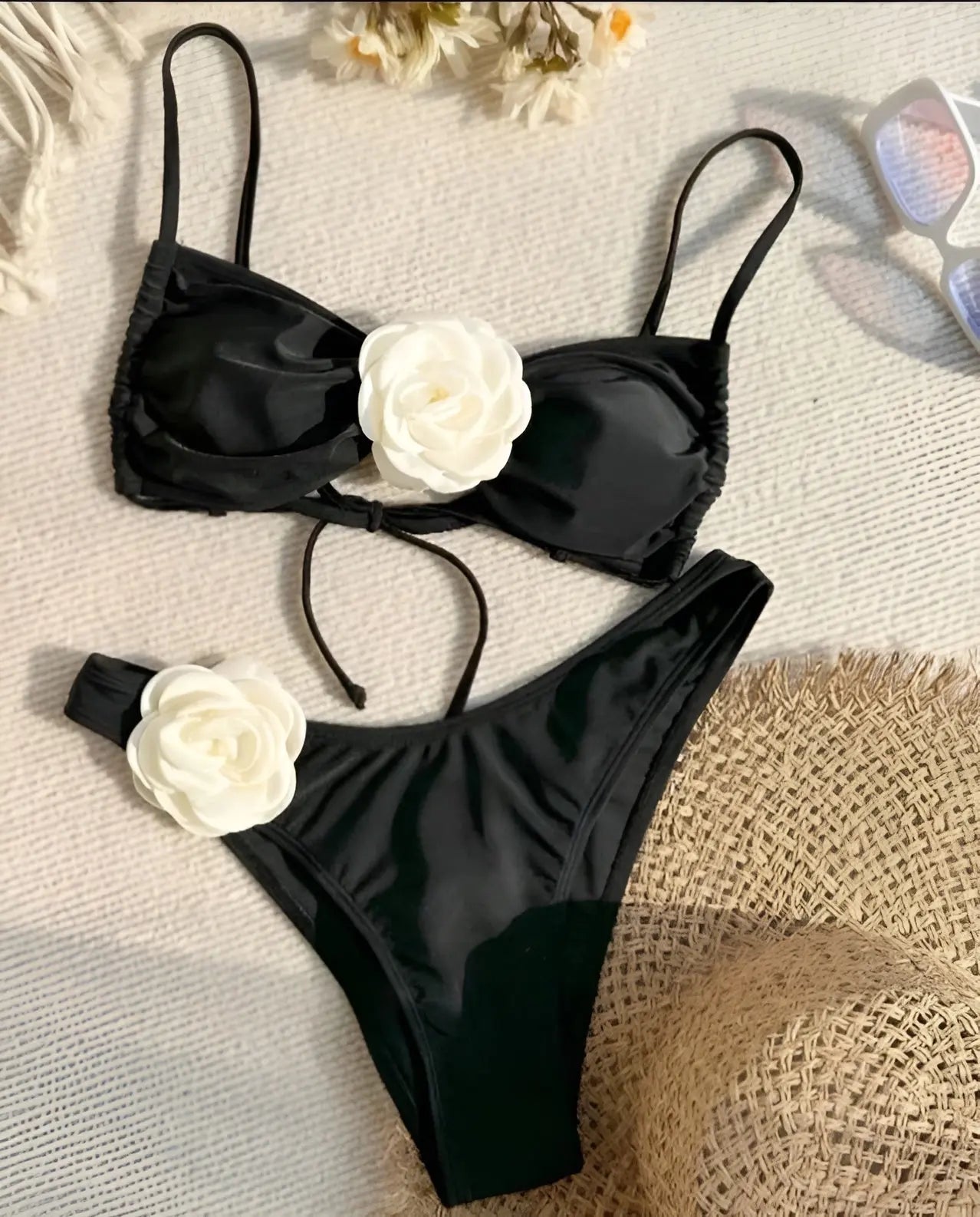 Andrea Bikiniset - Elegante Bikiniset met Hoge Taille Voor Vrouwen met Bloemmotief - Velari - VLP143