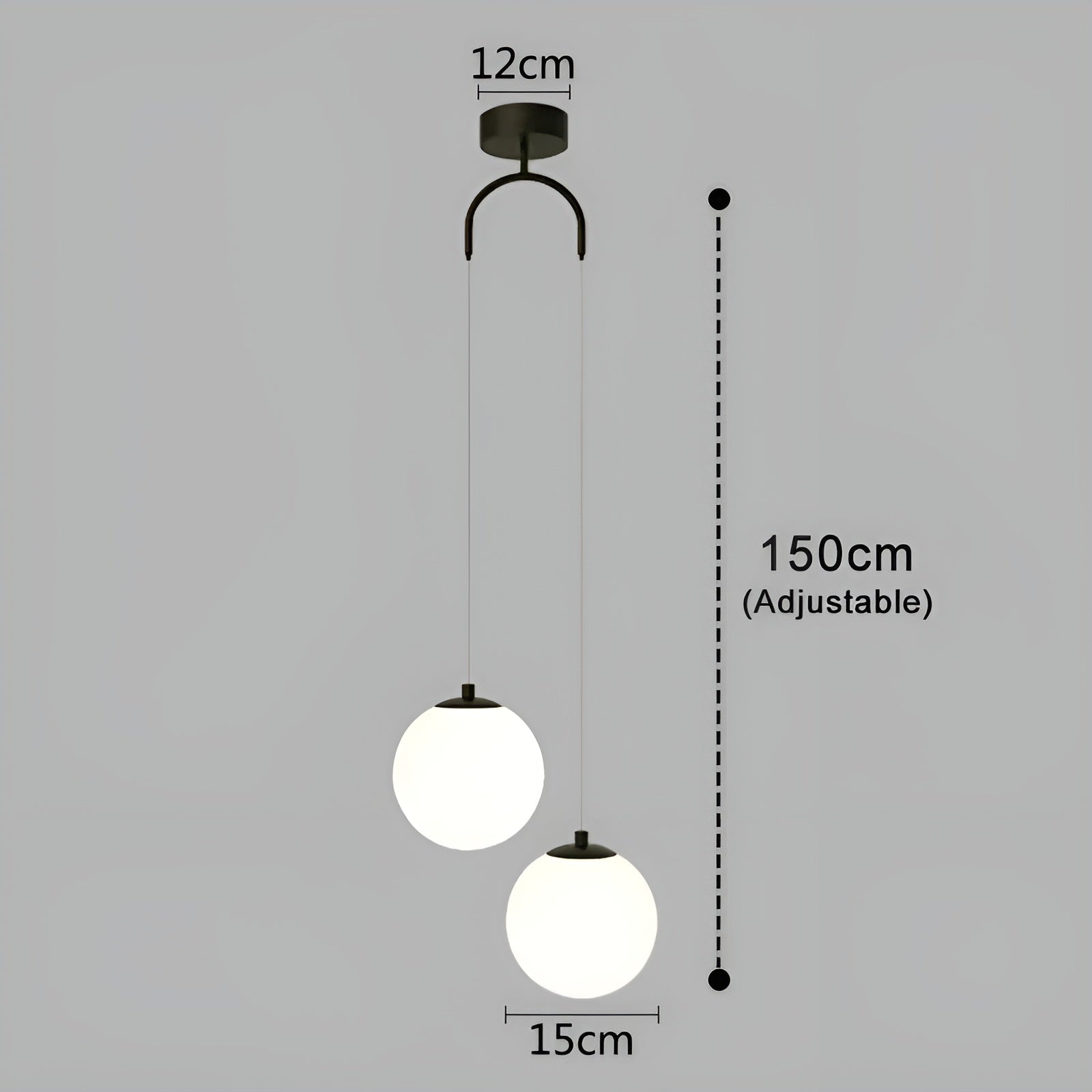 CrystalSphere Light - Decoratieve LED Glazen Hanglamp