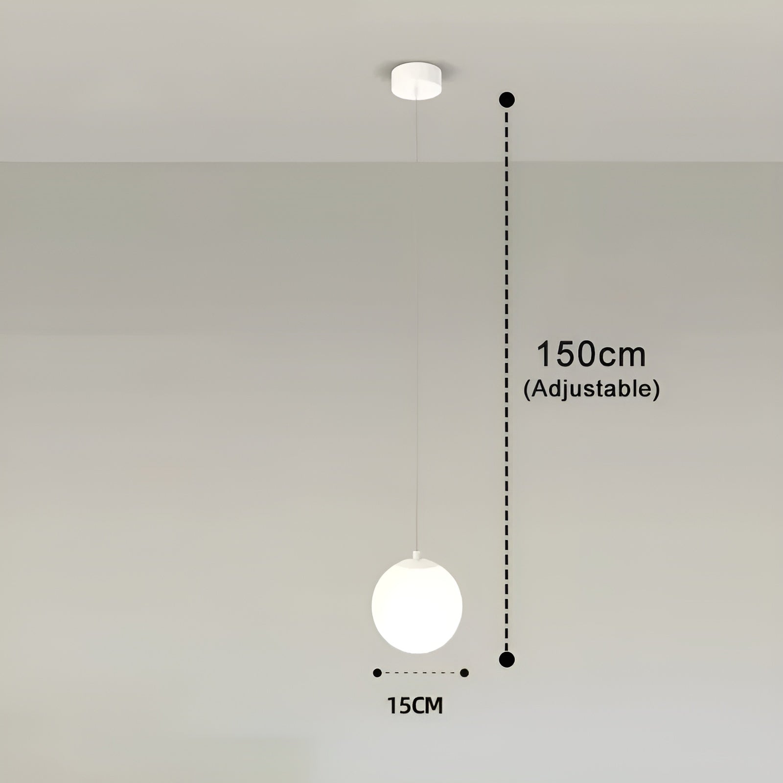 CrystalSphere Light - Decoratieve LED Glazen Hanglamp