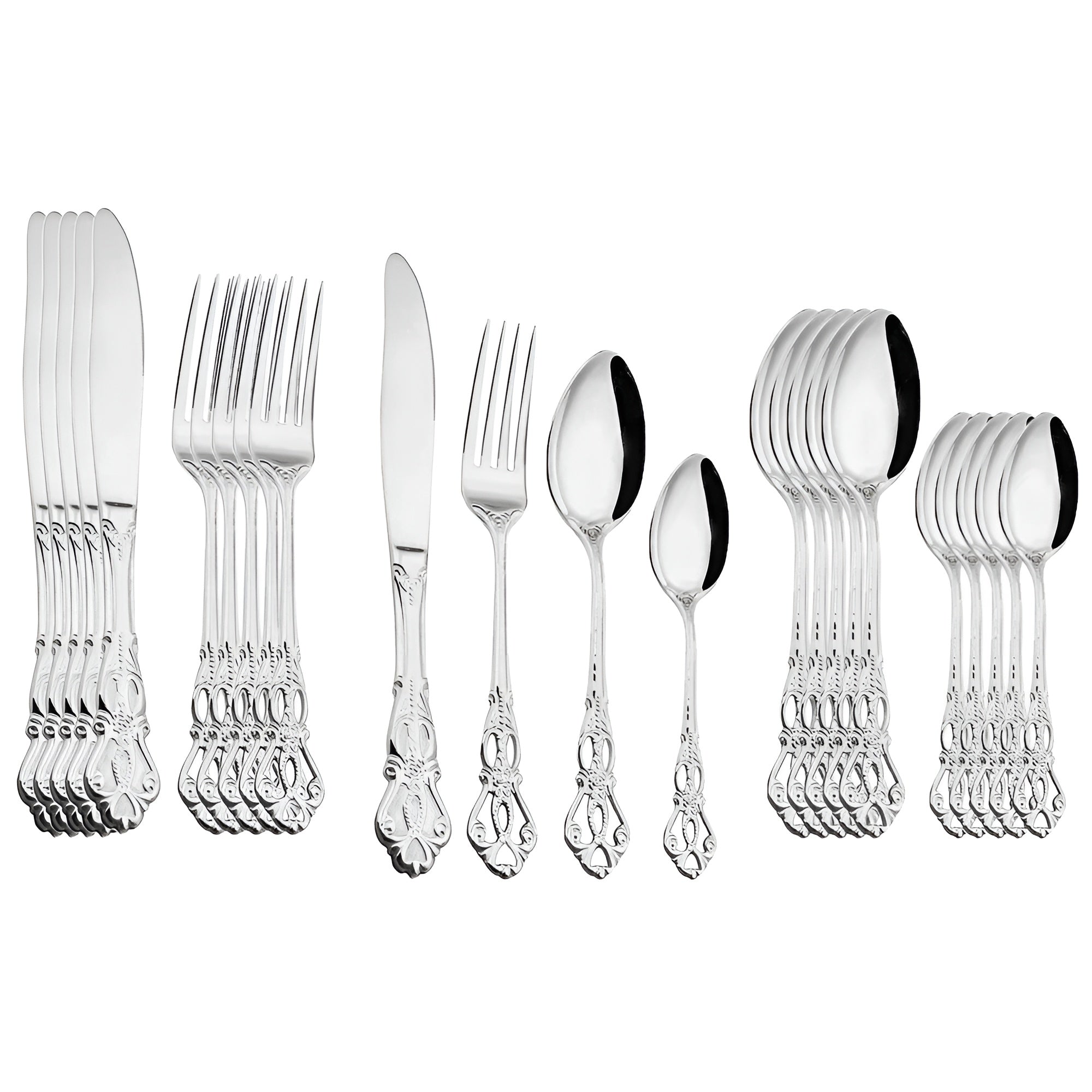 LuxeDining Cutlery Set - Edelstahl Spülmaschinenfeste Besteck Set Elegare