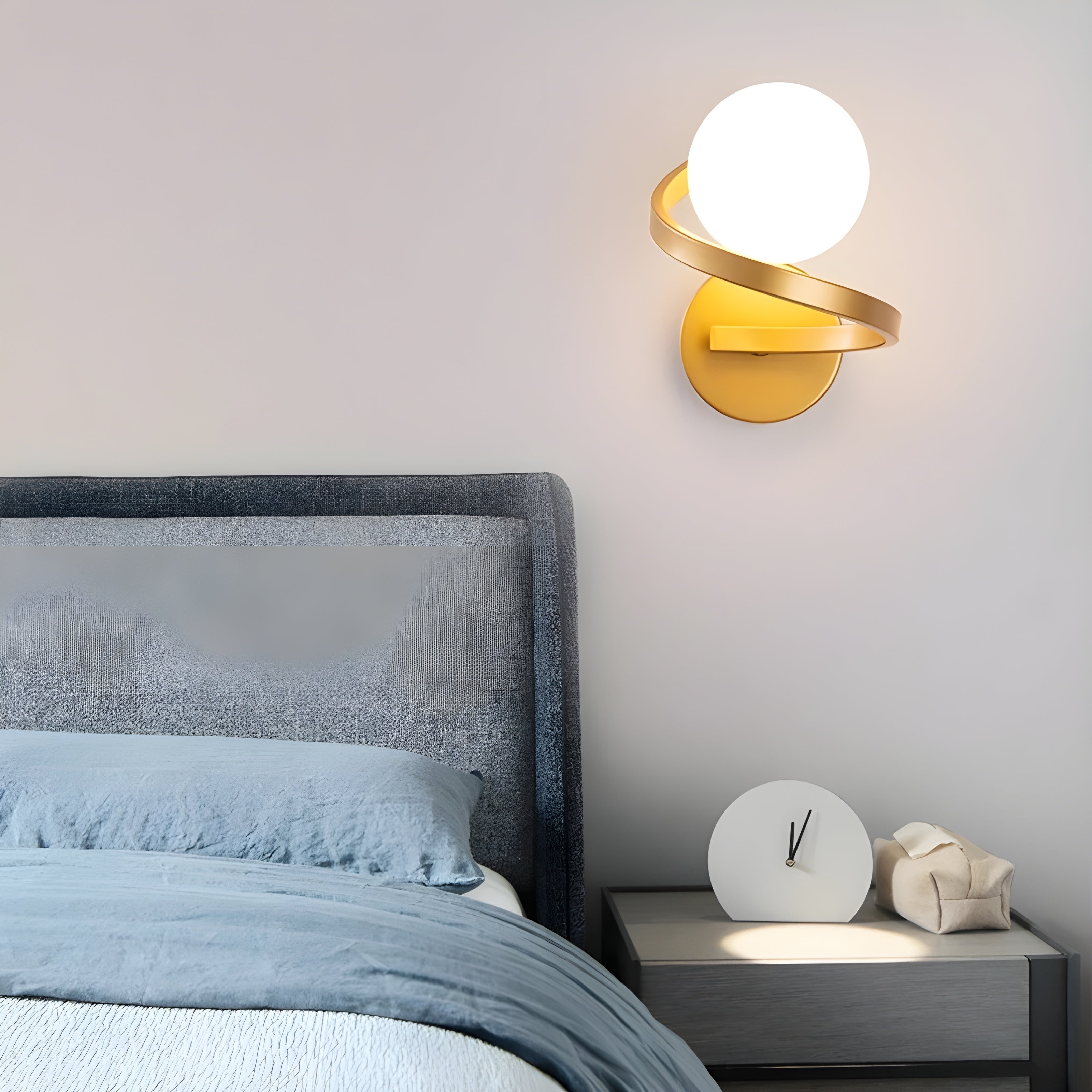 NordicLuxe Wandlamp – Moderne Spiraal LED Wandlamp voor Thuis