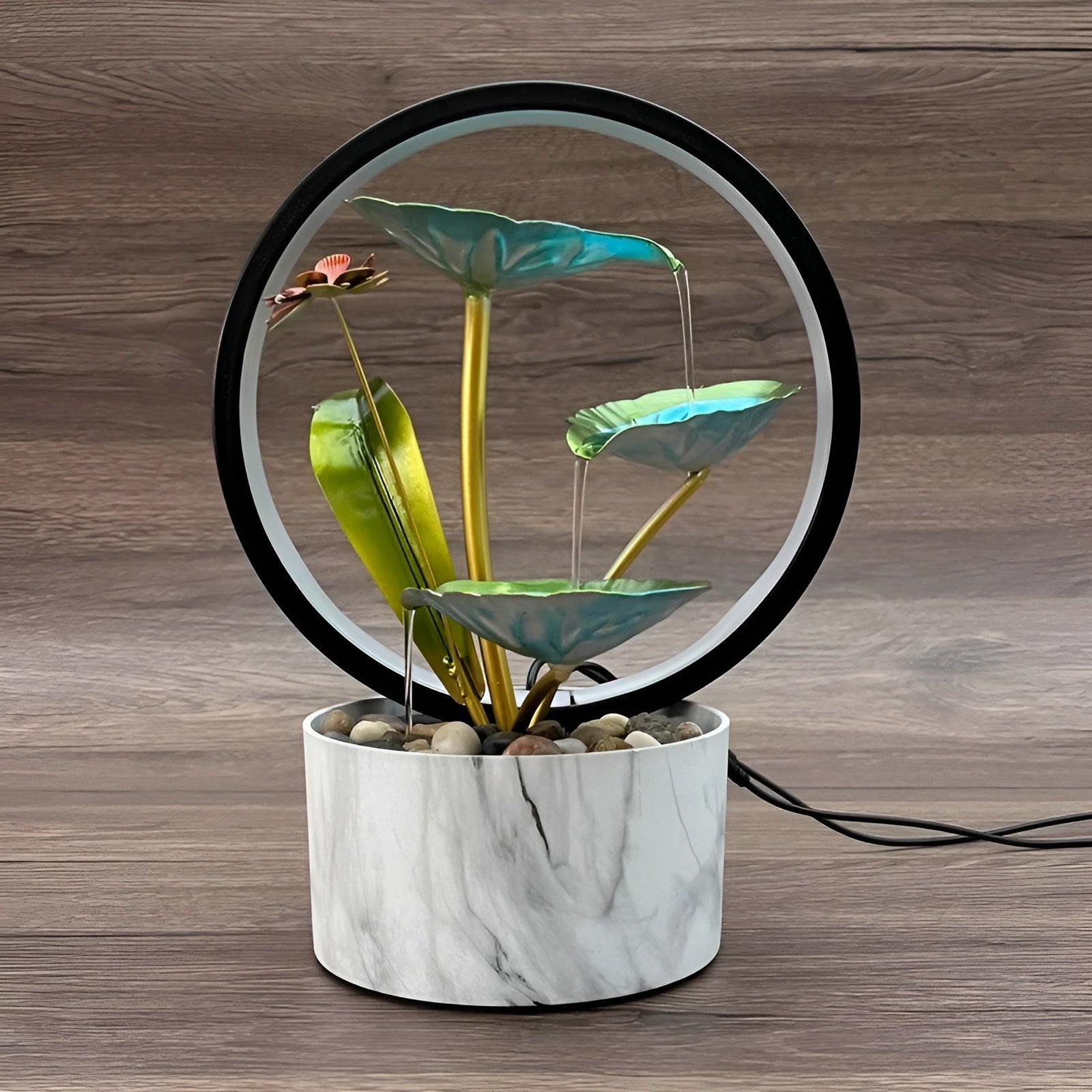 FlowCharm Lamp - Waterfontein Tafellamp voor Stijlvolle Interieurdecoratie