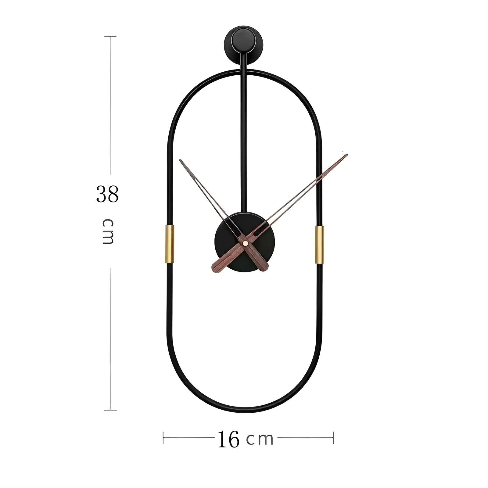 IronArt Clock - Minimalistische Kunstwanduhr aus Metall Elegare