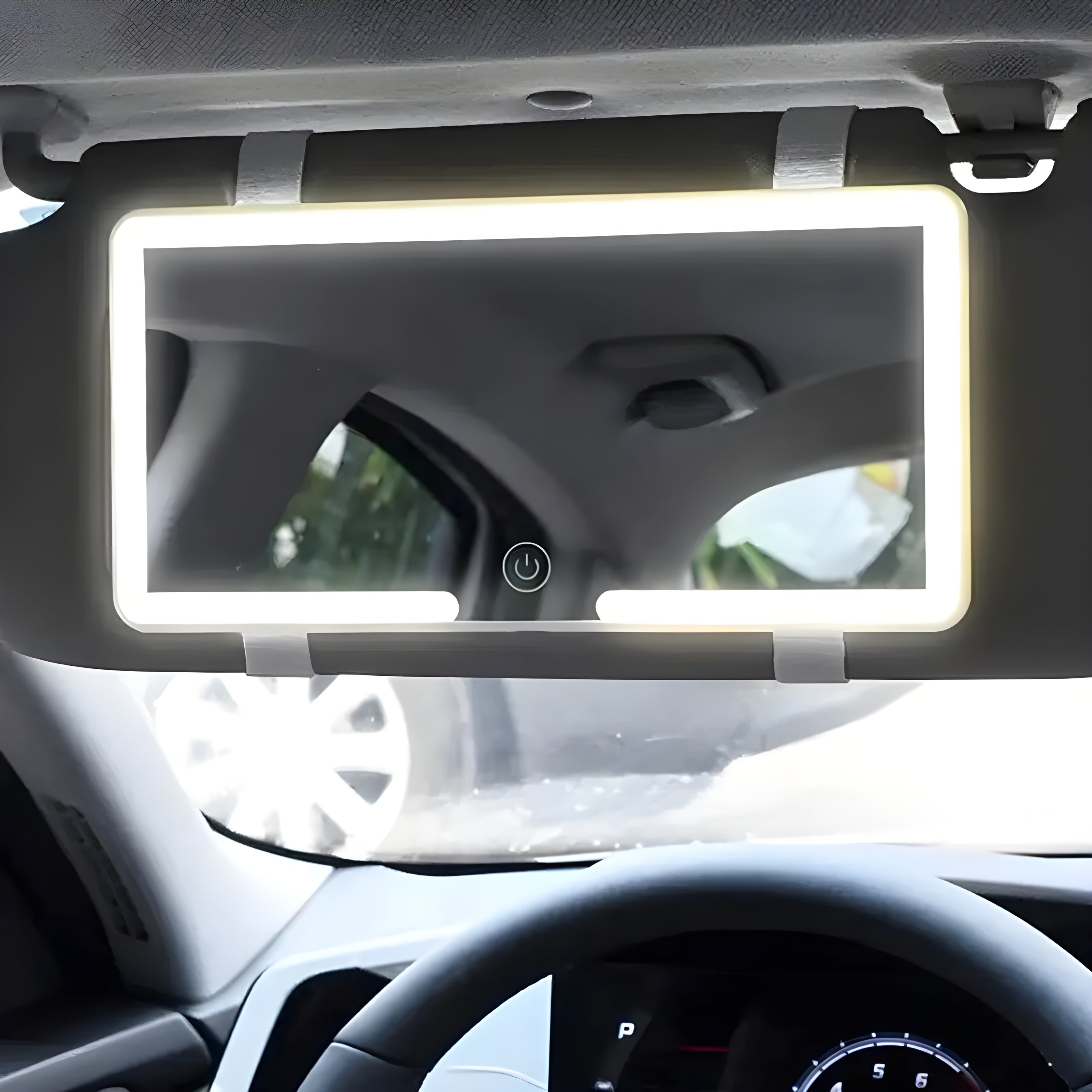 SunGlam Mirror - Verstelbare LED Zonneklep Make-up Spiegel voor Auto's