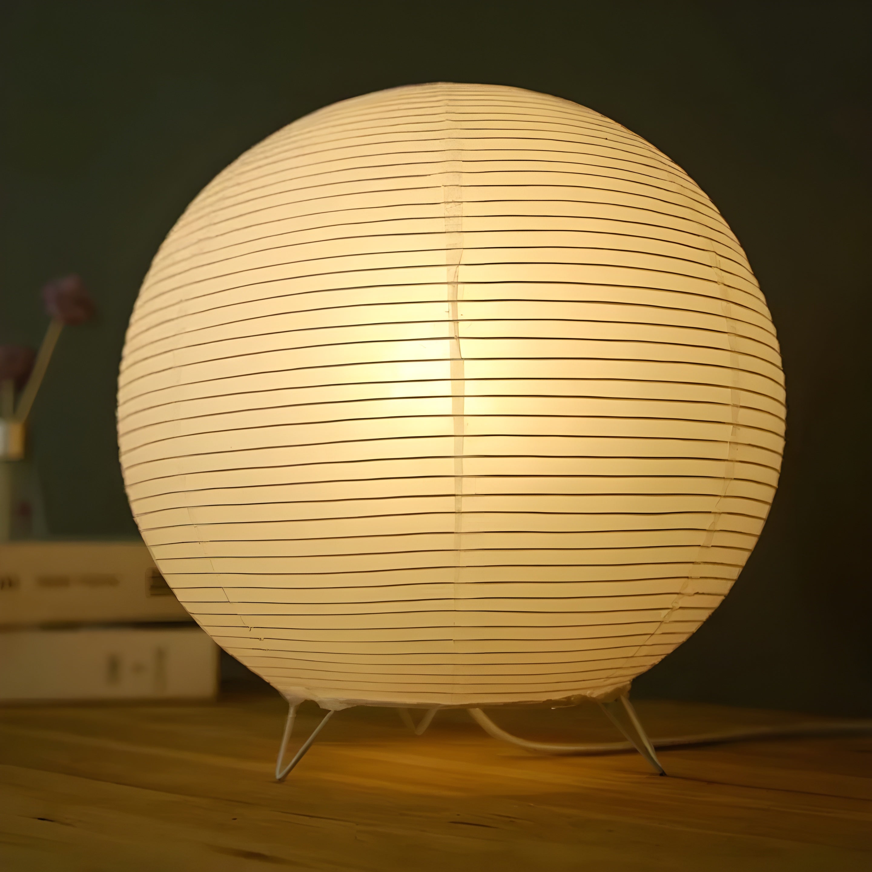 PaperGlow Lamp - Moderne Wabi-Sabi Japanse Staande Tafellamp