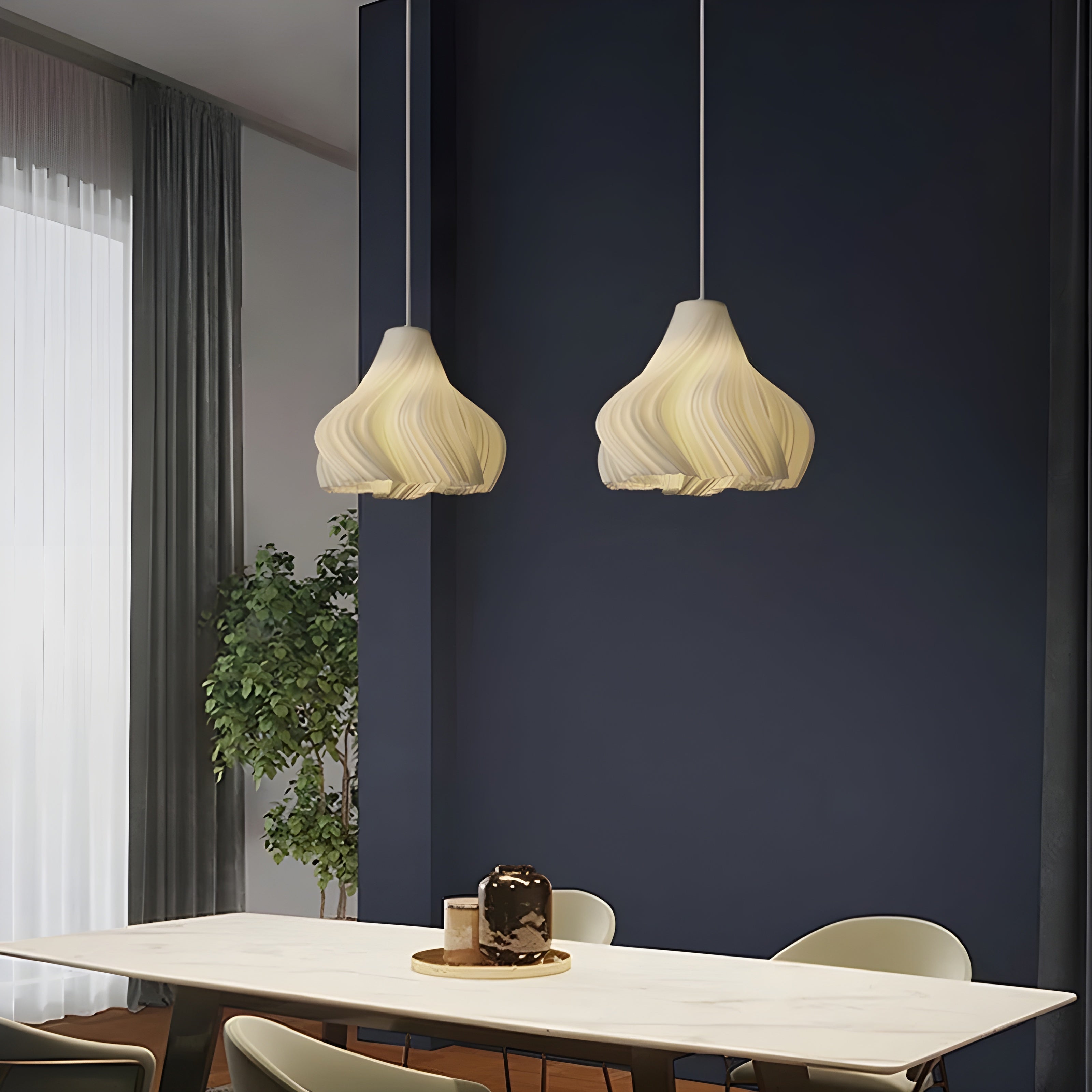 FloraBloom Light - Noordse 3D-Geprinte Bloem als Hanglamp