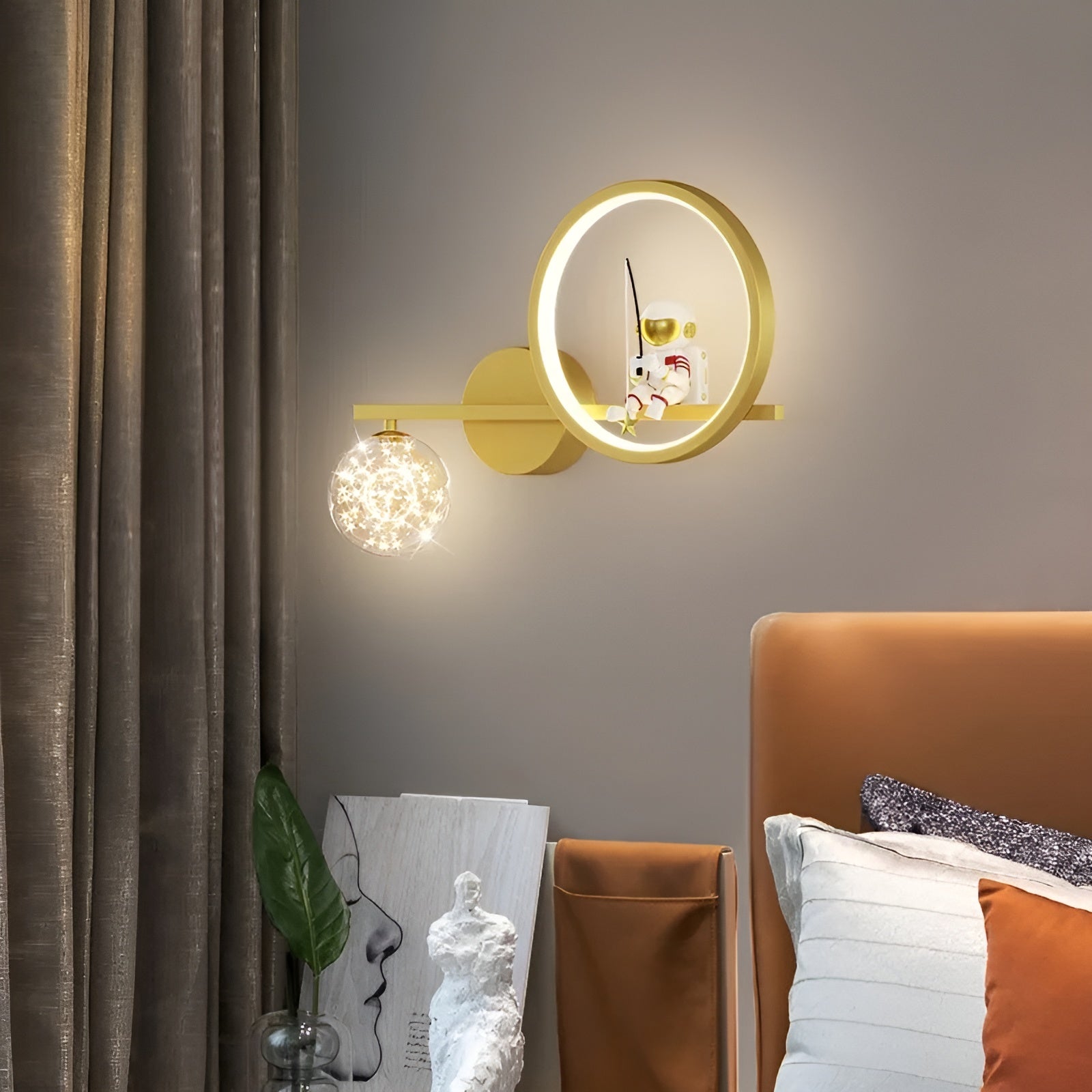 AstroGlow Lamp - Moderne Kinder Sternenhimmel-Projektor LED-Wandlampe Elegare