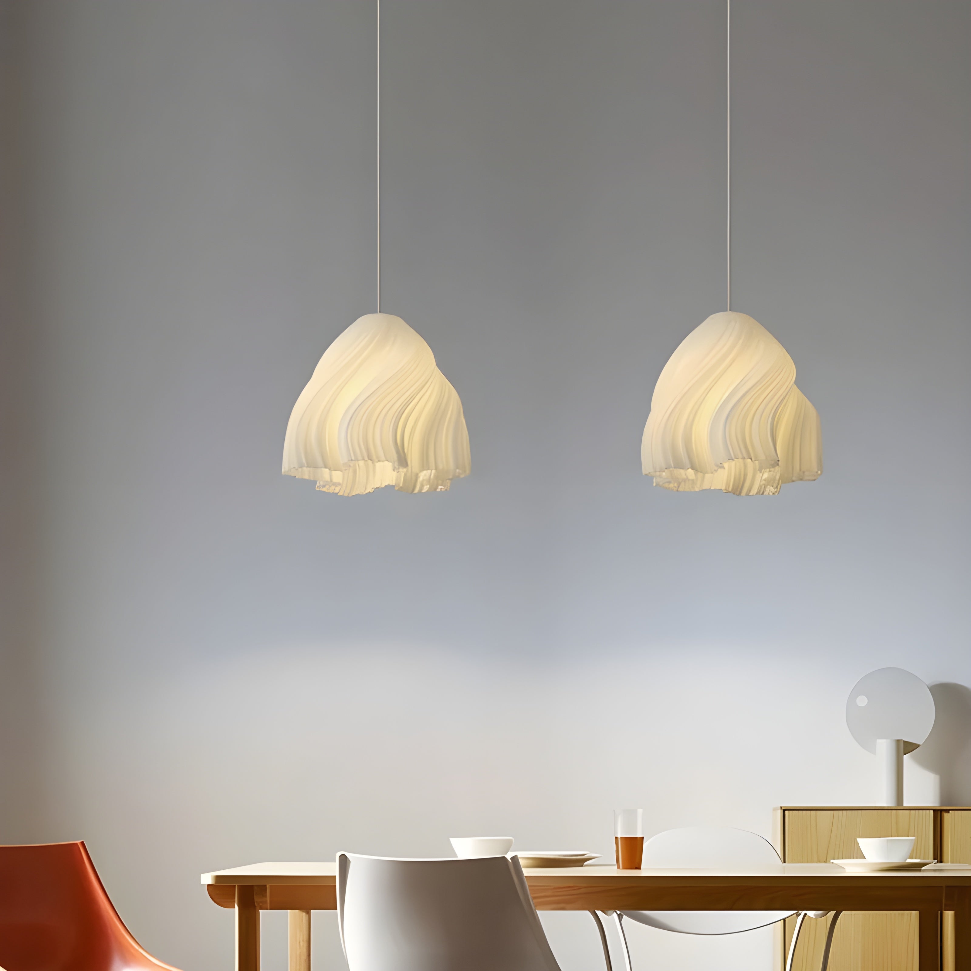 FloraBloom Light - Noordse 3D-Geprinte Bloem als Hanglamp