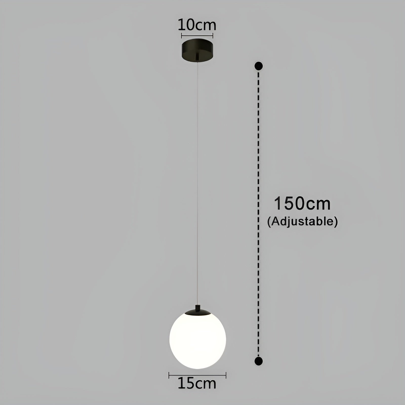 CrystalSphere Light - Decoratieve LED Glazen Hanglamp