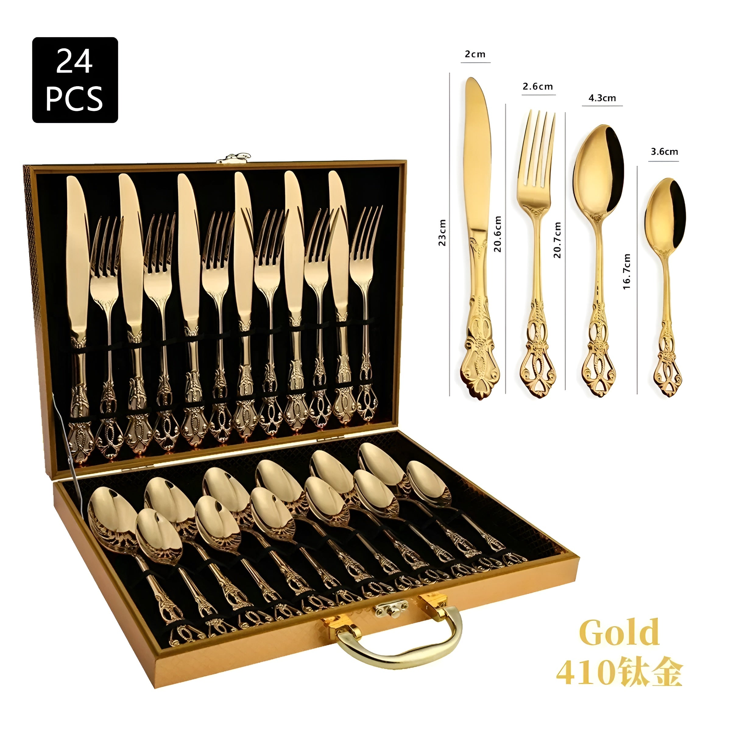 LuxeDining Cutlery Set - Edelstahl Spülmaschinenfeste Besteck Set Elegare