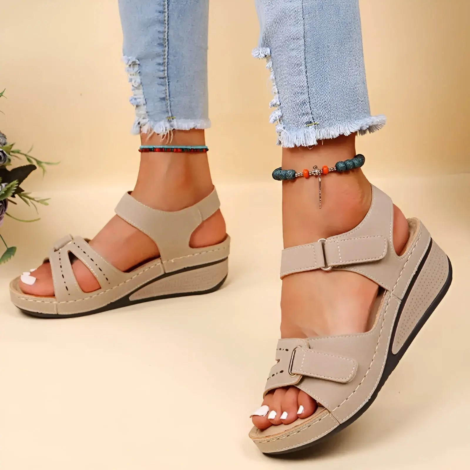 Cora Sandals - Elegant and Comfortable Orthopaedic Summer Sandals - Velari - VLP153