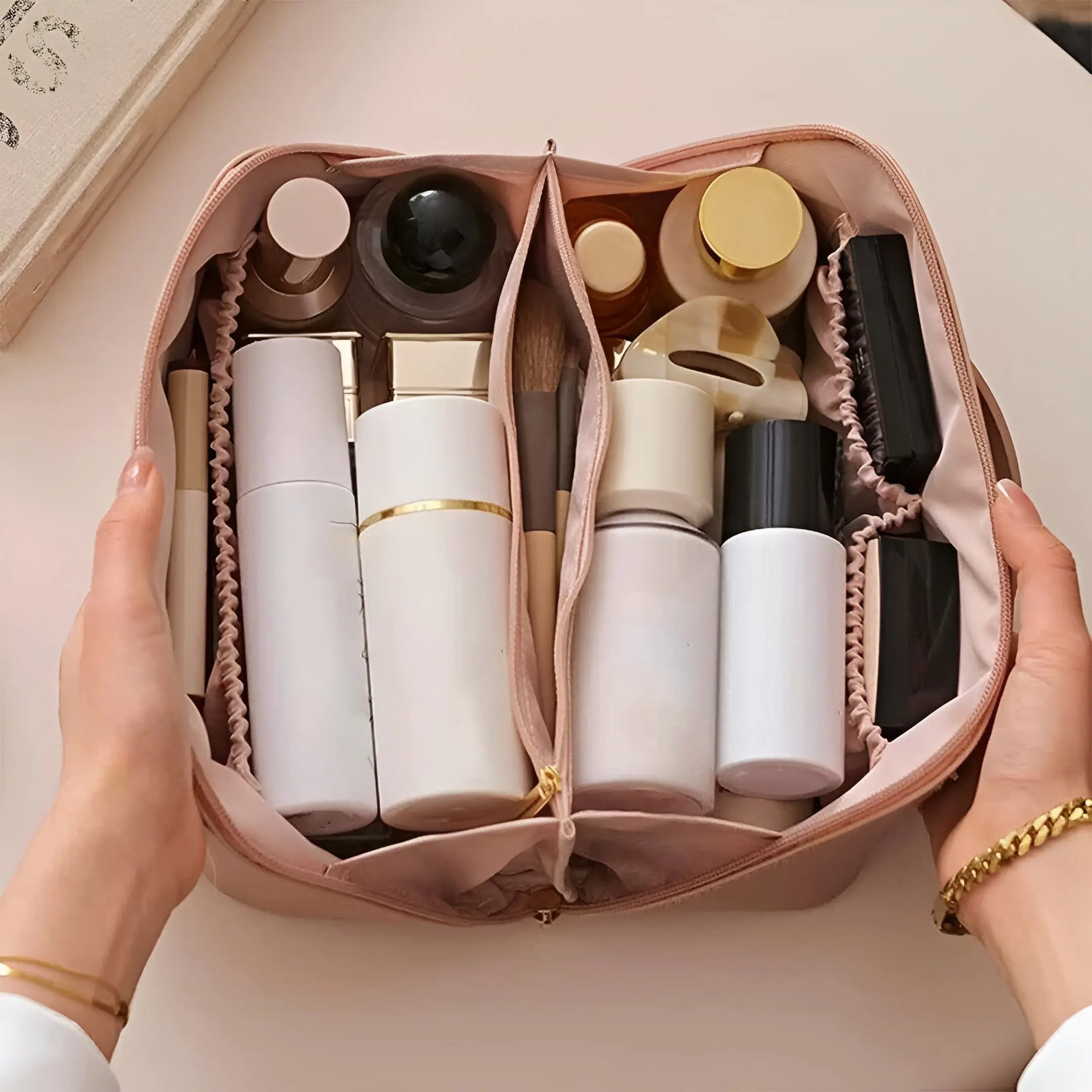 Glam Case - Waterdichte en Grote Capaciteit Cosmetische Tas met Koord (1+1 Gratis) - Velari - VLP151