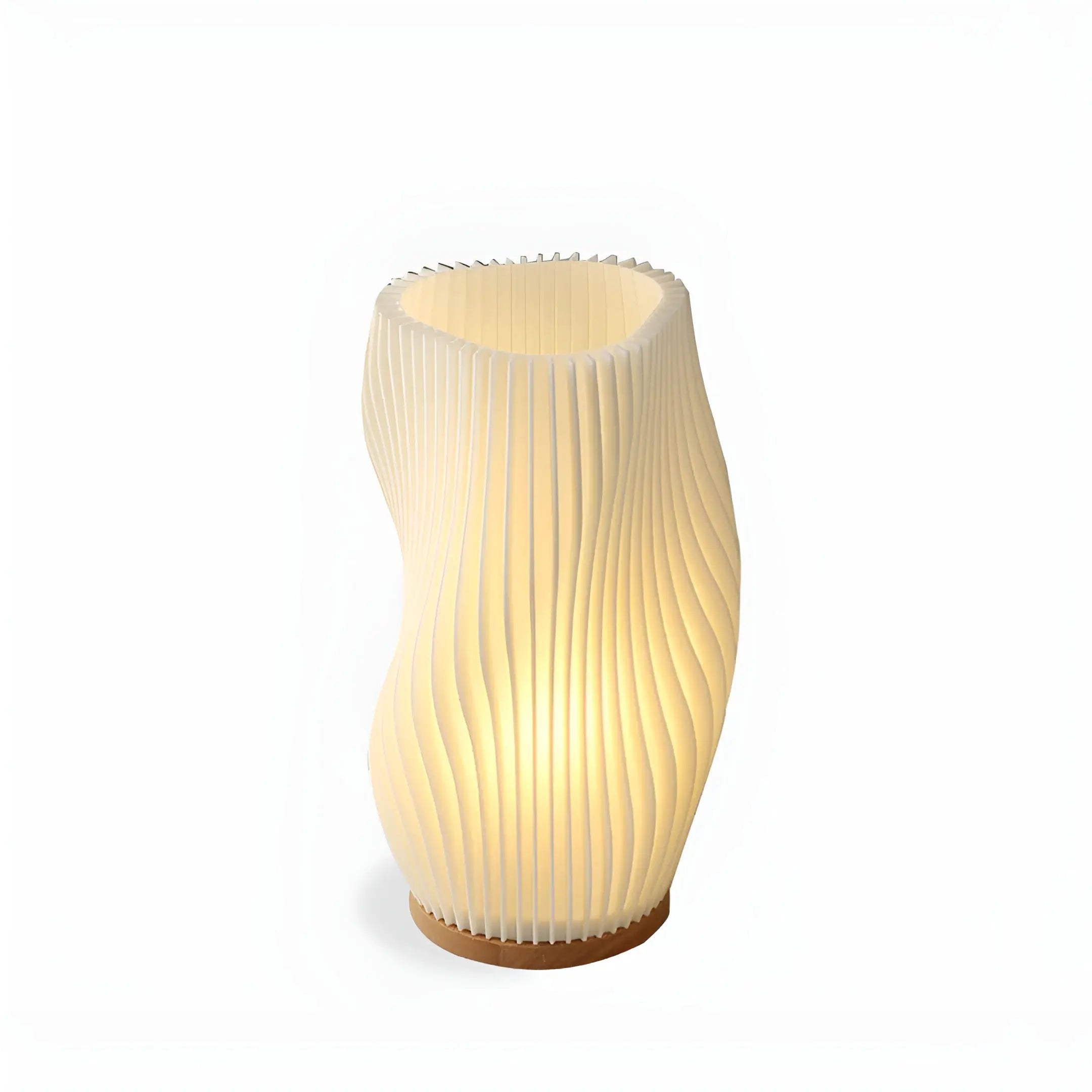 ChicPleats Lamp - Luxe Franse Crèmekleurige Geplooide Bureaulamp voor een Gezellige Sfeer - Velari - VLP071