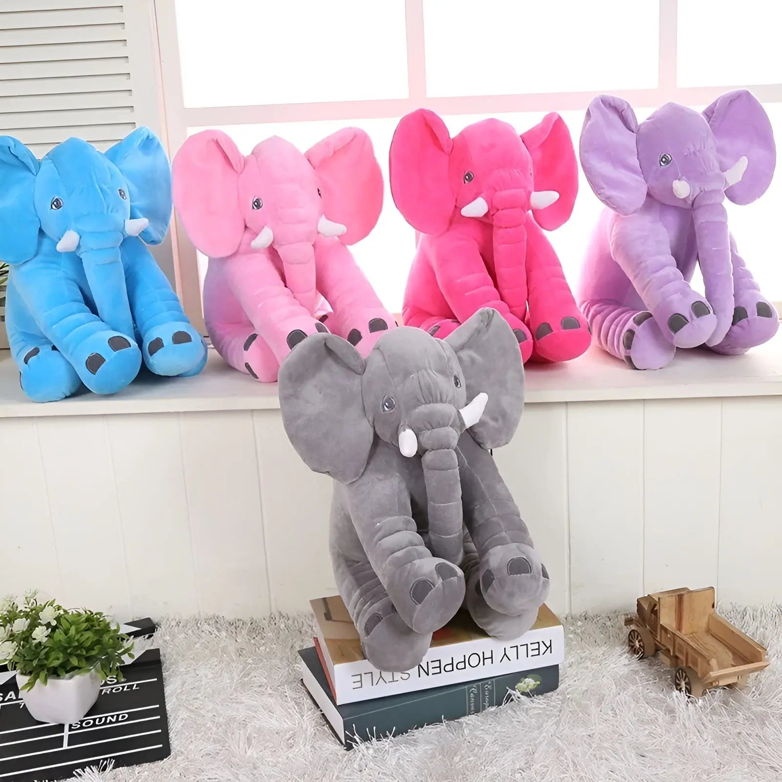 Pachyderm Pillow -  Superzachte Olifantenknuffel voor Baby's - Velari - VLP042