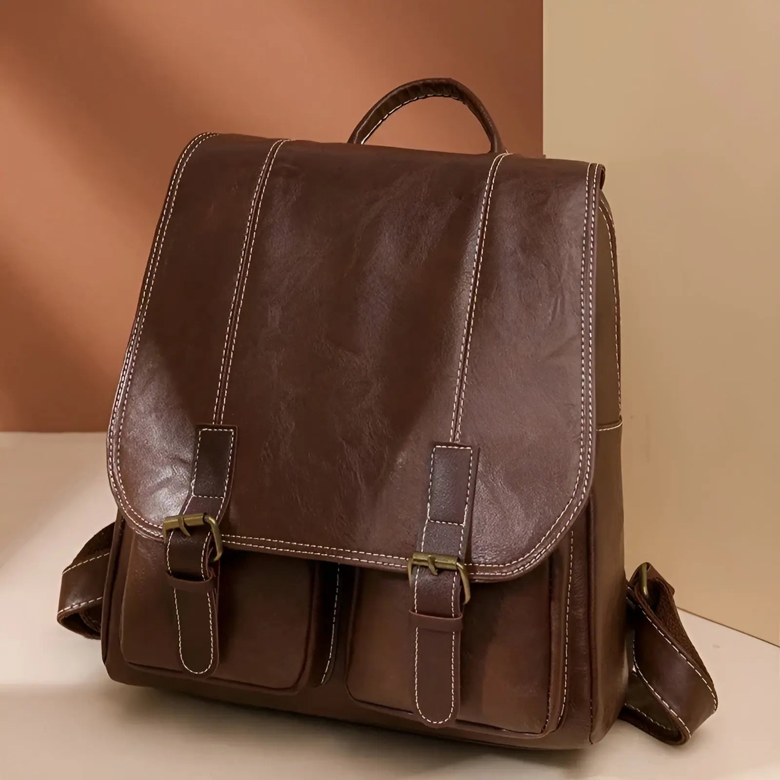 Leni Backpack - Vintage Leren Rugzak Voor Vrouwen - Velari - VLP159