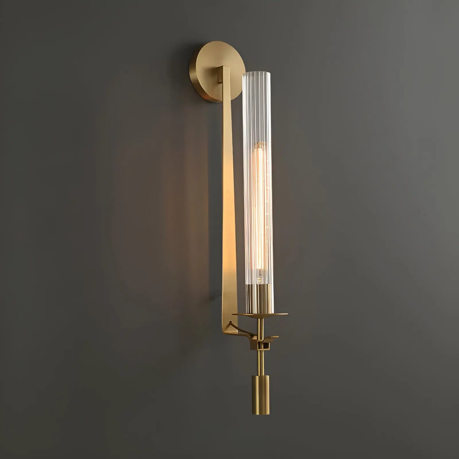 GoldenGlass Sconce - Luxueuze Glazen Wandlamp met Retro-vintage Charme - Velari - VLP087